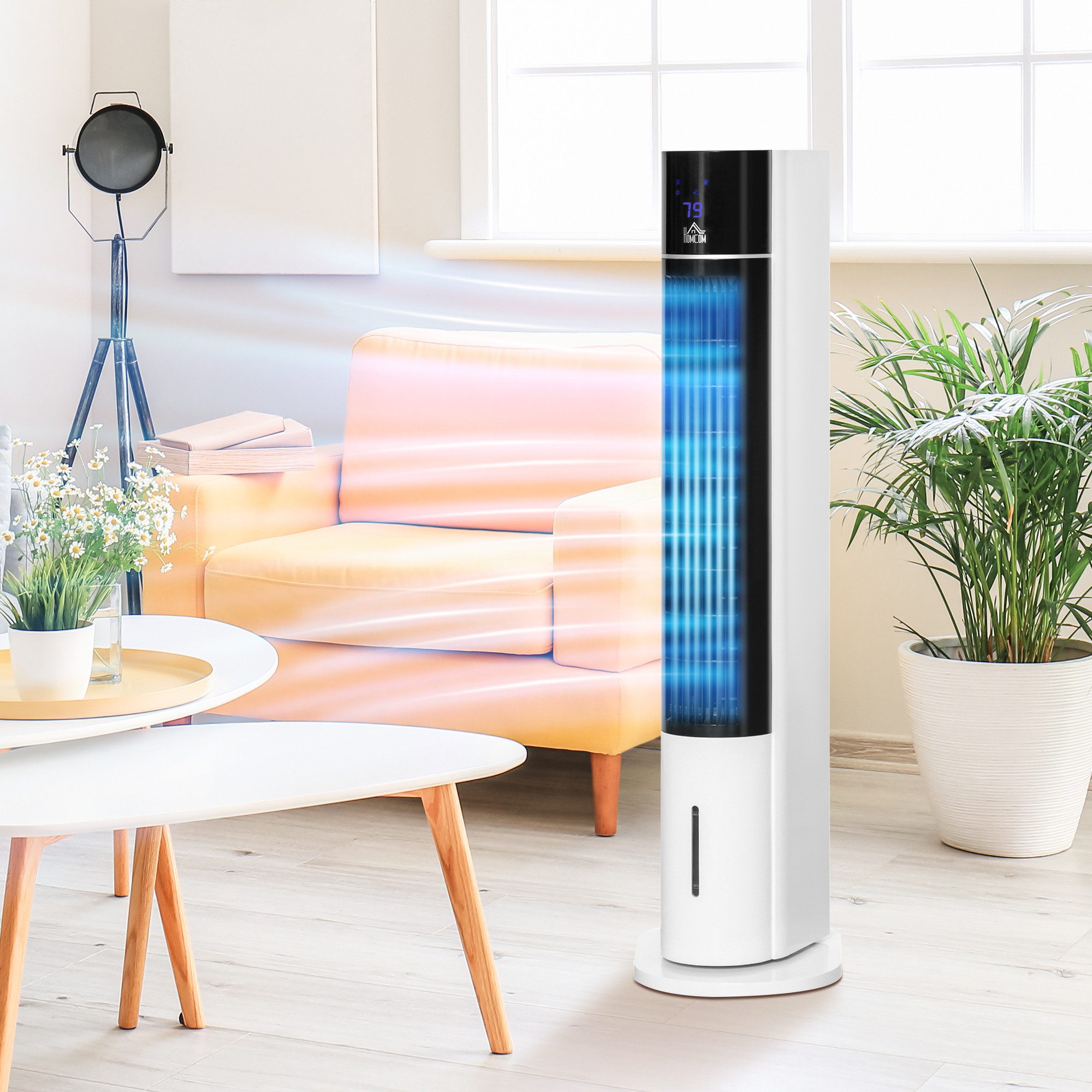 HOMCOM Turmventilator mit Fernbedienung, 105 cm günstig online kaufen