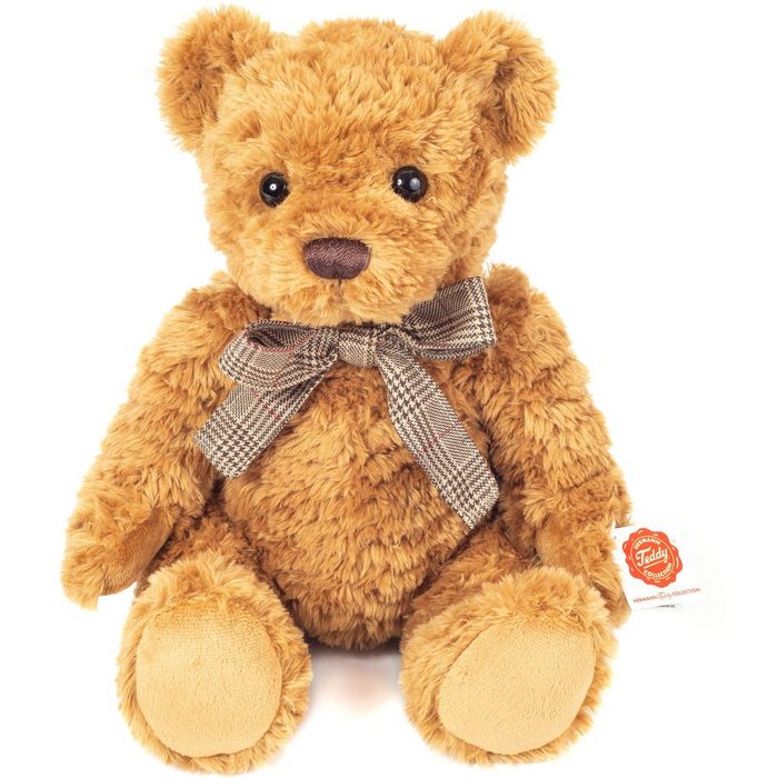 Teddy Hermann® Kuscheltier Teddy sitzend haselnussbraun 32 cm mit mechanischer Brummstimme