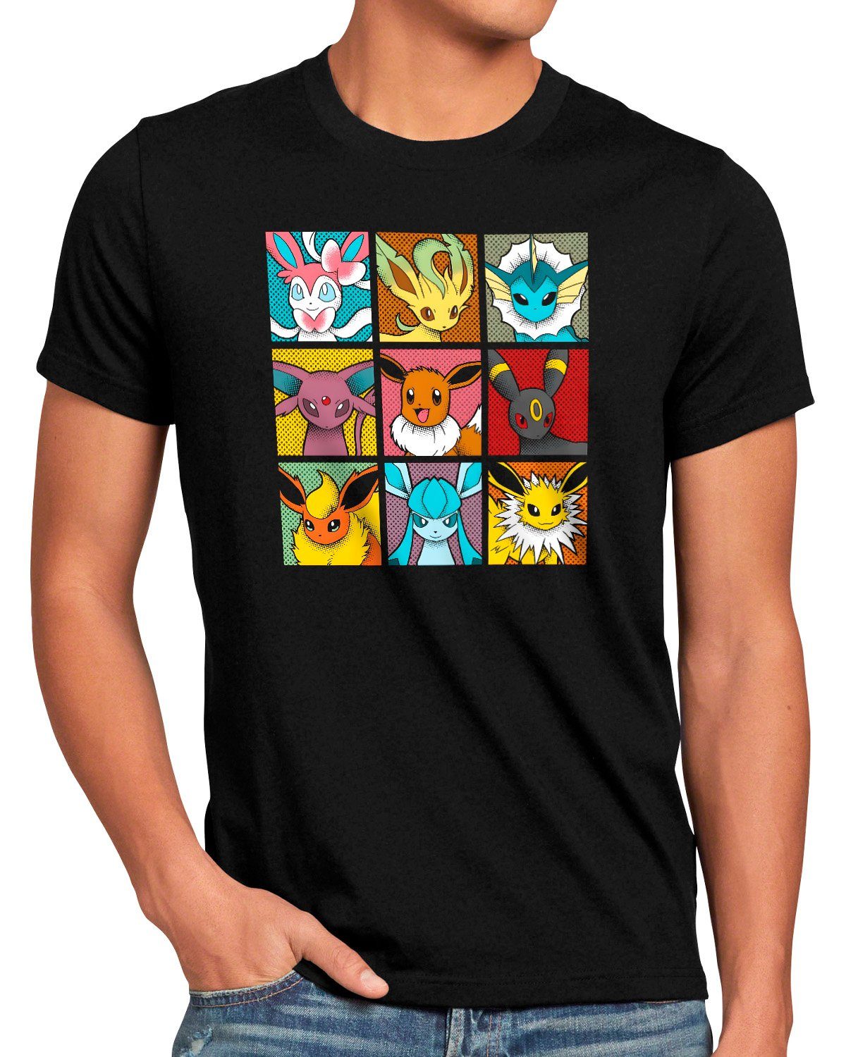 ball style3 boy planet Print-Shirt go amiibo game pokemon pikachu