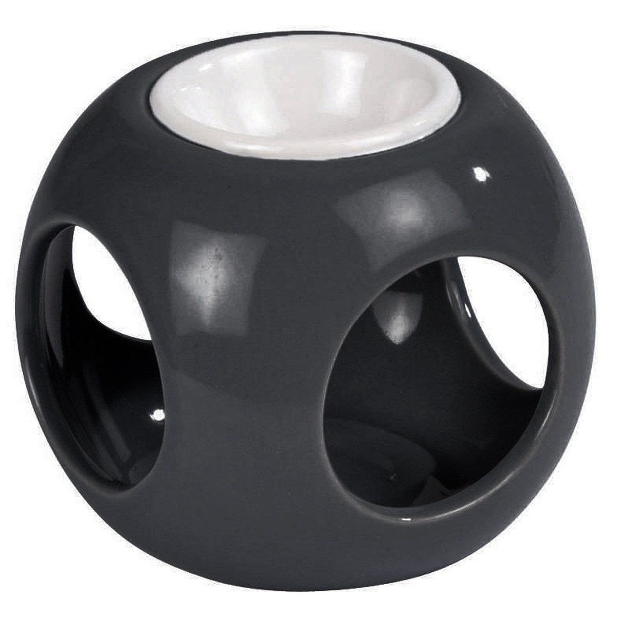 Homea Duftlampe Duftlampe aus Keramik, Würfelform, H. 6 cm