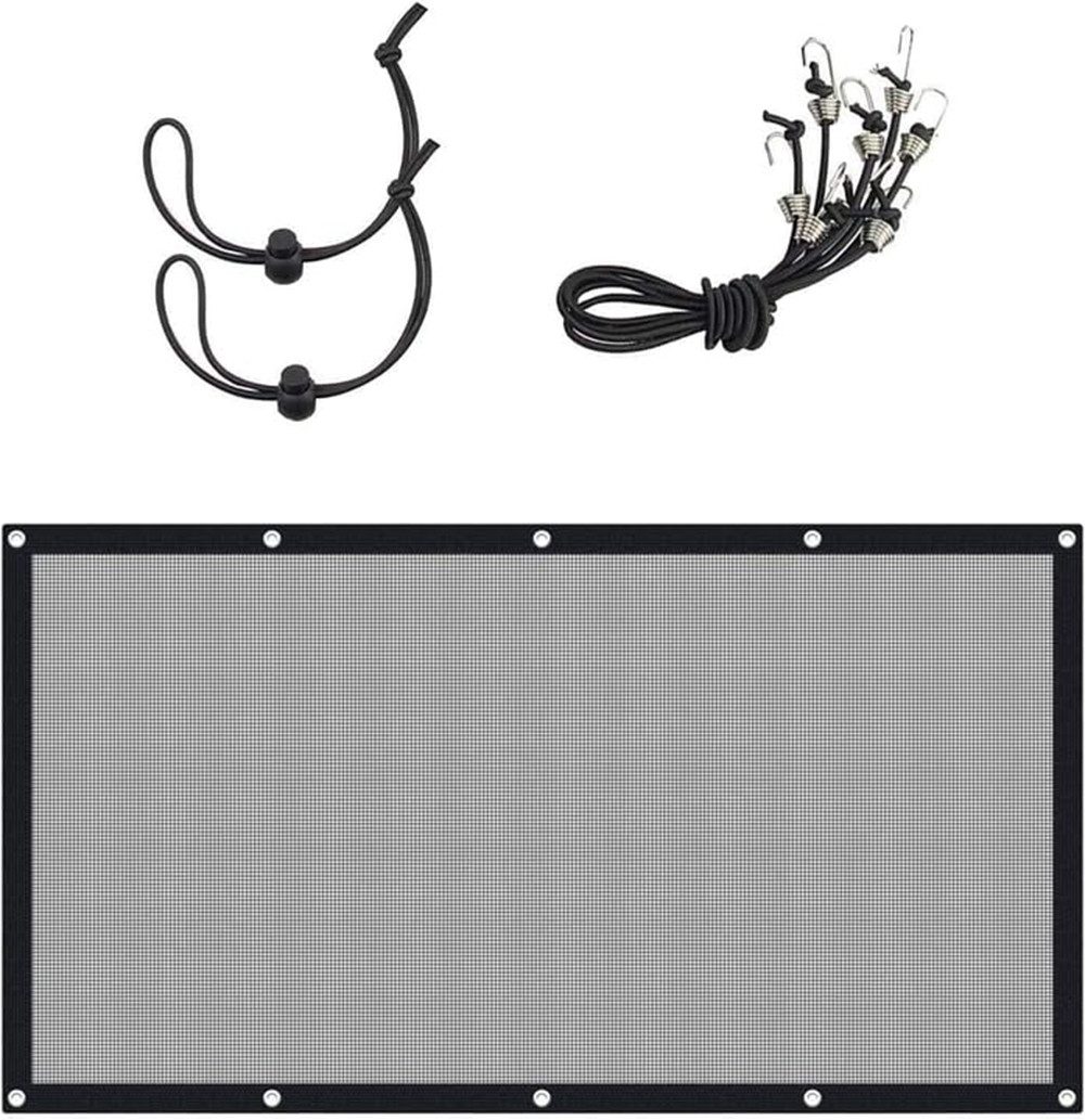 Ledander Trennnetz Auto Trennnetz für Hunde, Fahrzeug Haustierbarriere Rücksitz Mesh Dog, Car Divider Net mit Seil einstellen und Haken für SUV- und Kleinwagen