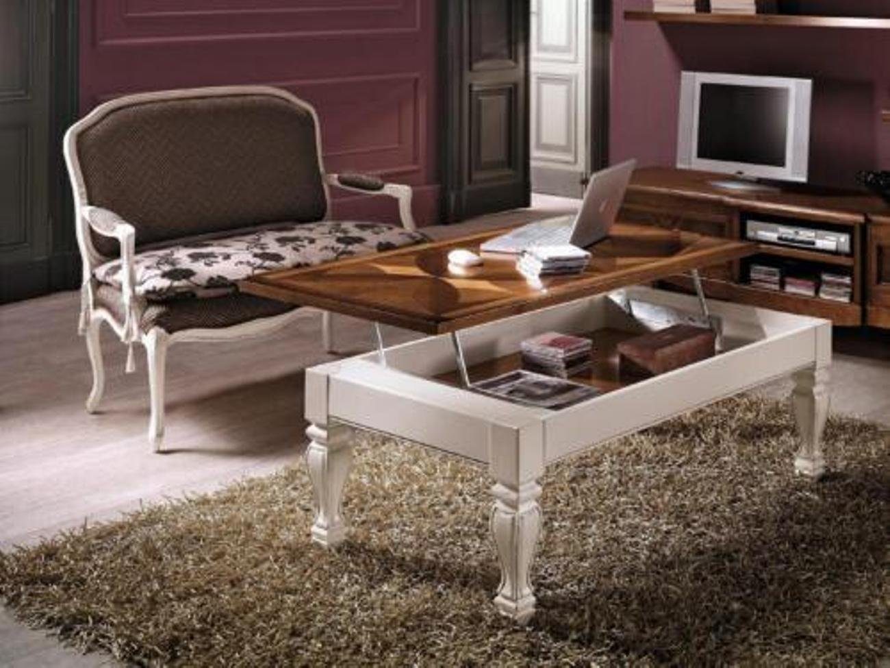 Italienische Holztisch Tisch Design Couchtisch, Luxus Tische Wohnzimmer JVmoebel Couchtisch