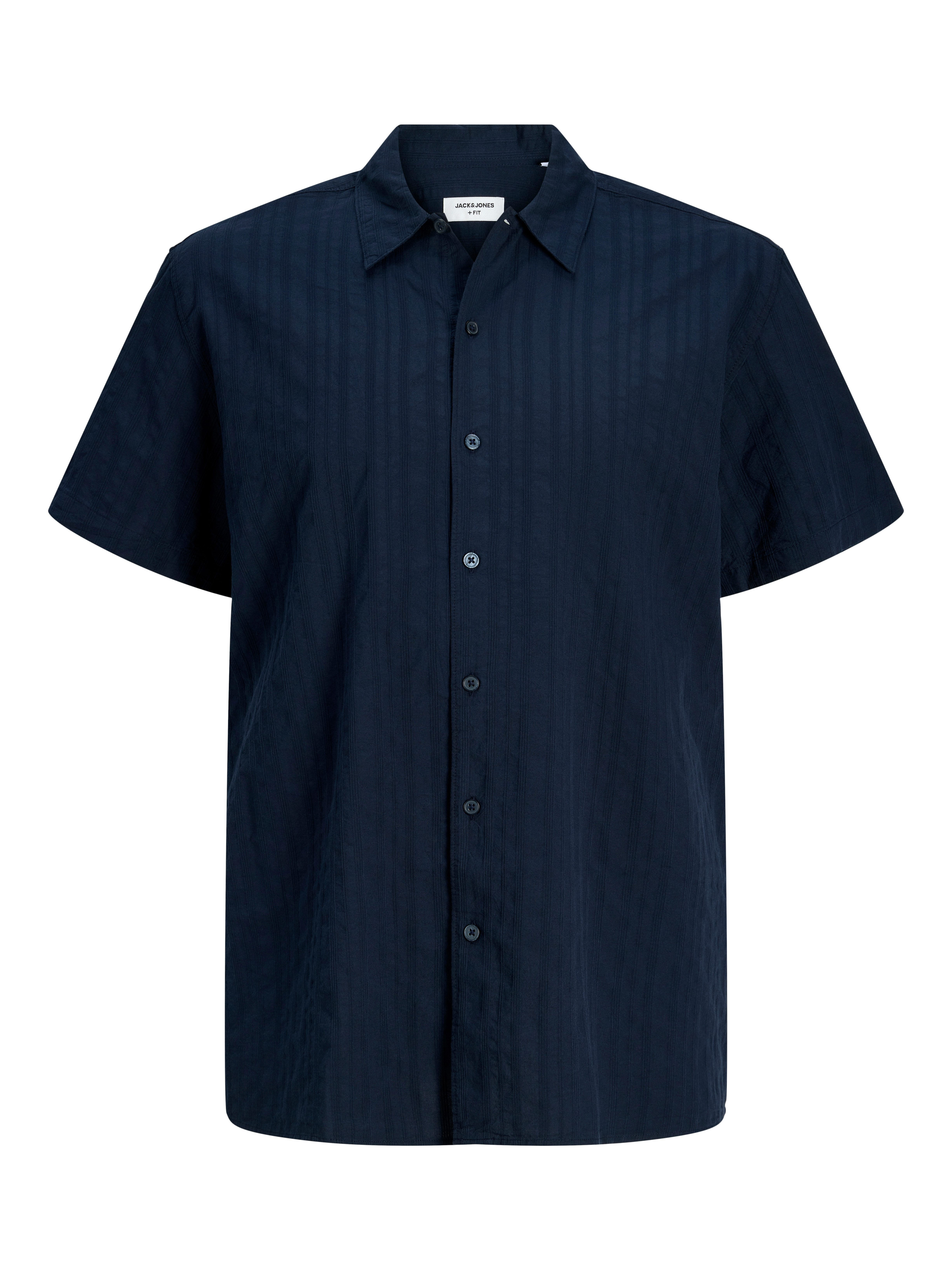Jack & Jones PlusSize Kurzarmhemd JORRIVIERA TEXTURE SHIRT SS PLS mit Knopfleiste