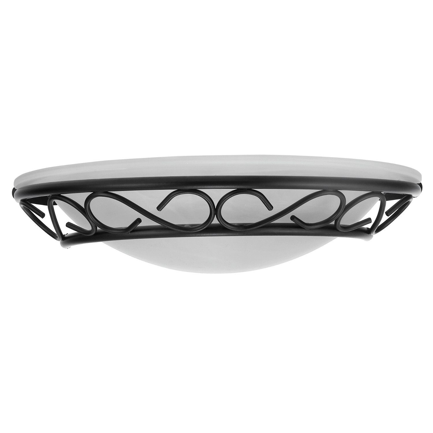 Rabalux Wandleuchte, ohne Leuchtmittel, Athen E14 schwarz Halbplafond Wandleuchte
