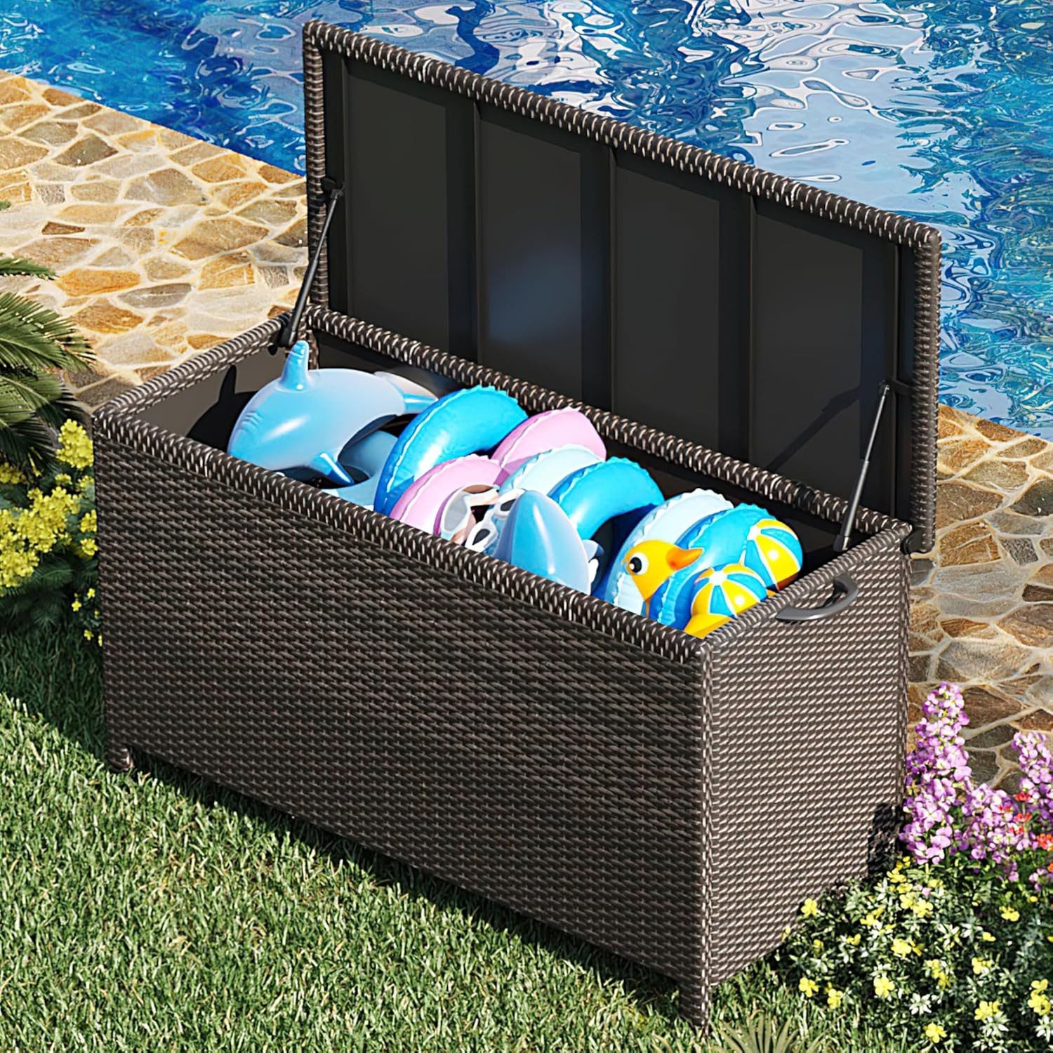 GarveeMore Gartenbox 468L Große Outdoor-Box wasserdicht günstig online kaufen