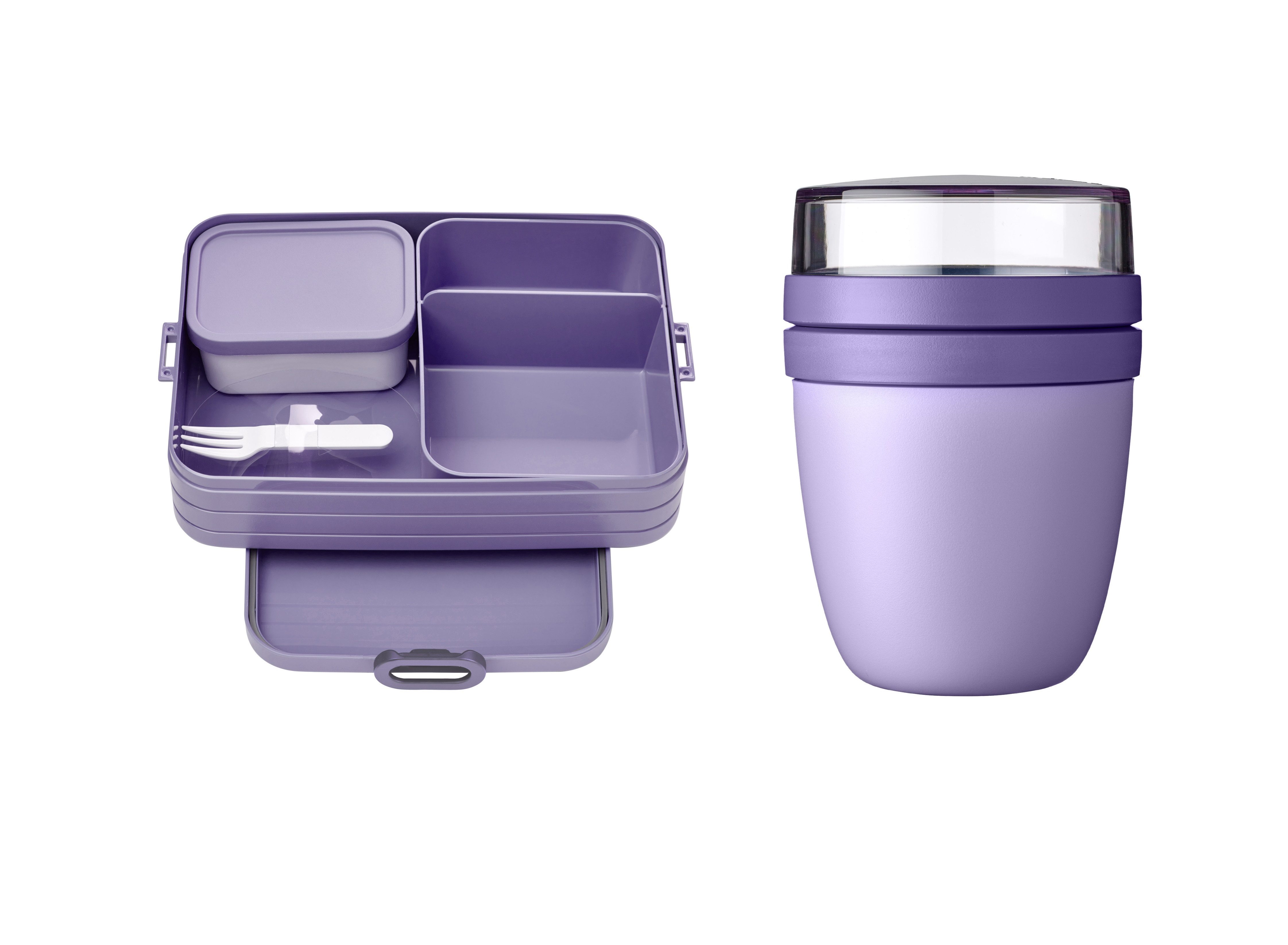 Mepal Lunchbox Lunchbox Take A Break Large für 8 Butterbrote, Praktischer Lunchpot in Vivid Lilac