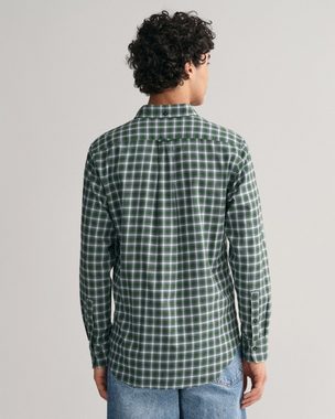 Gant Langarmhemd Regular Fit Flanellhemd mit Mikro-Tartanmuster