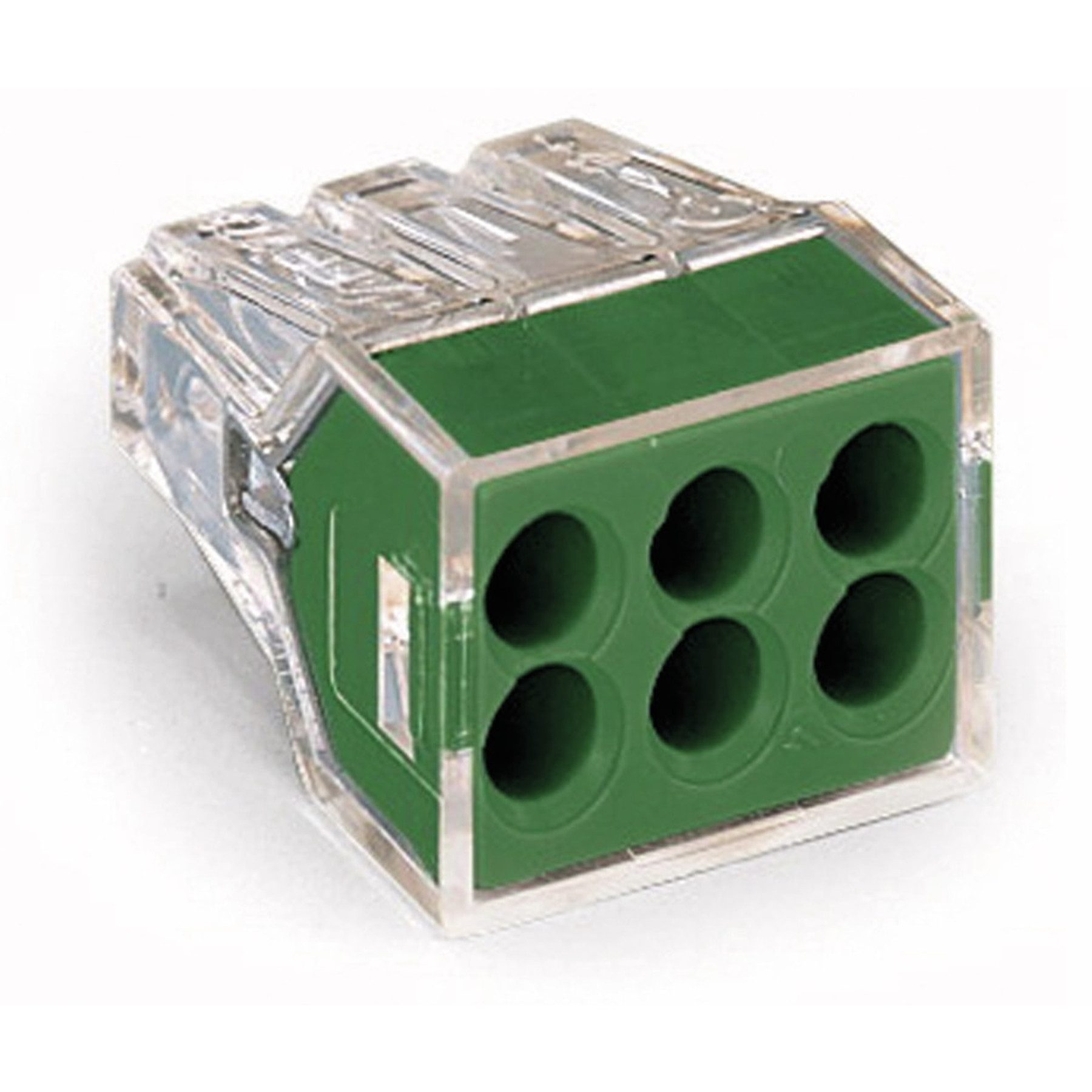 WAGO Verbindungsdosenklemme WAGO Verbindungsdosenklemme 773-116, 6 Leiter, transparent, 50 Stück