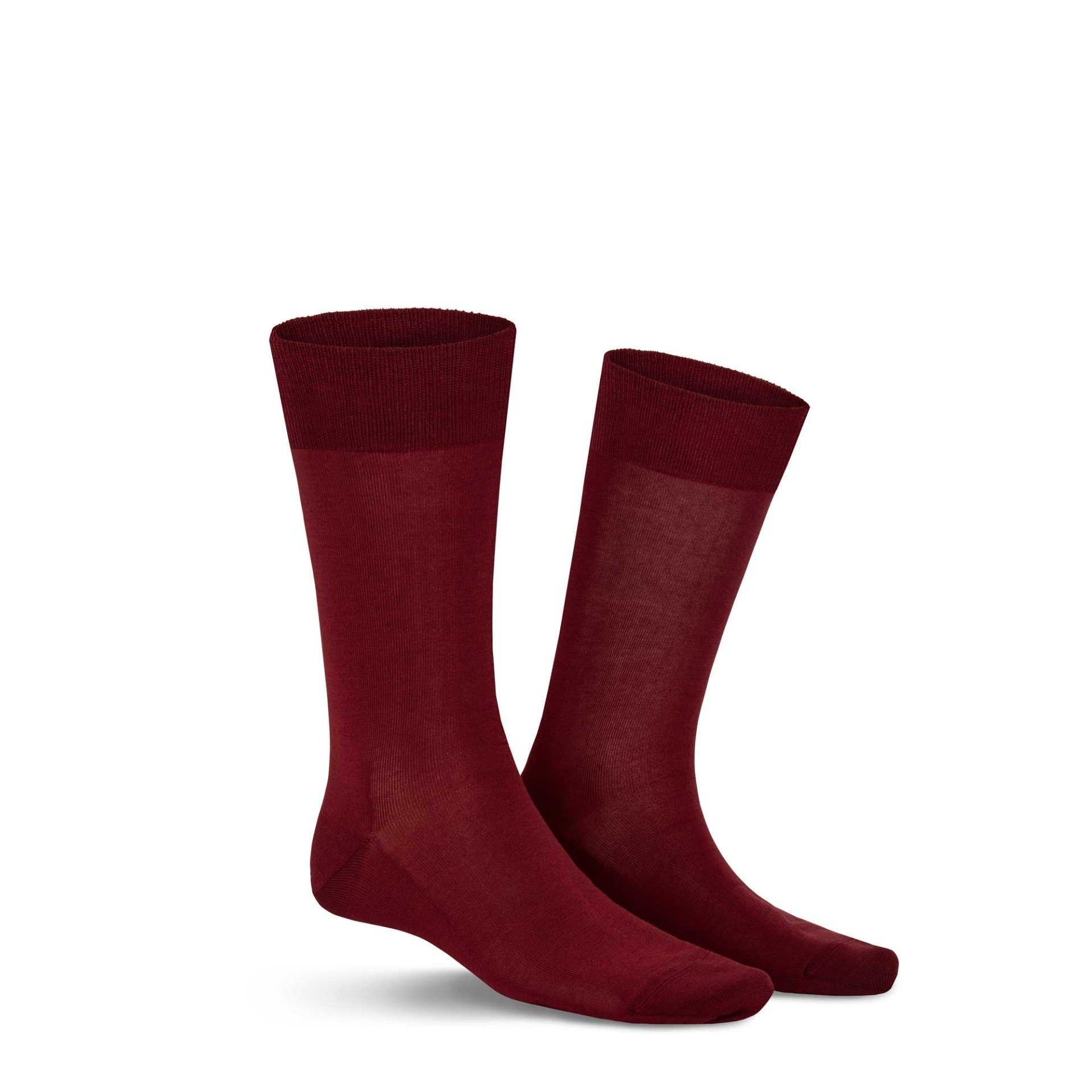 Feinste perfekte für Herren KUNERT Basicsocken Merlot CLARK (1-Paar) Baumwoll-Socken Passform eine 8420
