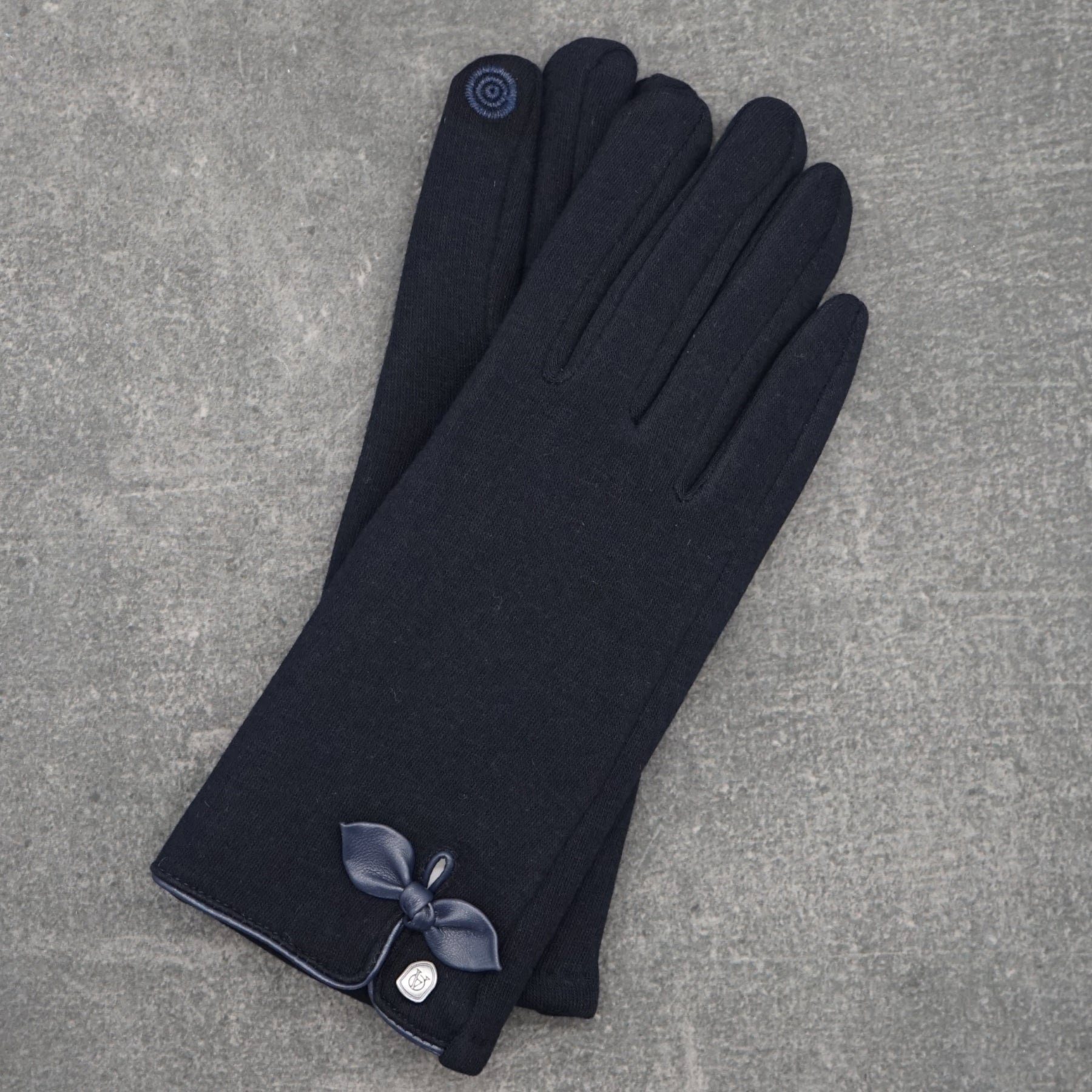 LIZ Navy Strickhandschuhe AKAROA