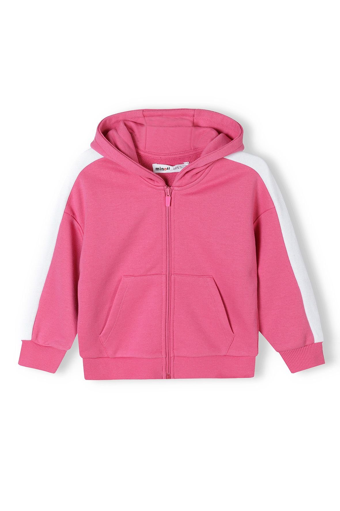 MINOTI Kapuzensweatshirt (12m-14y) Zipper Hoodie Rosa mit