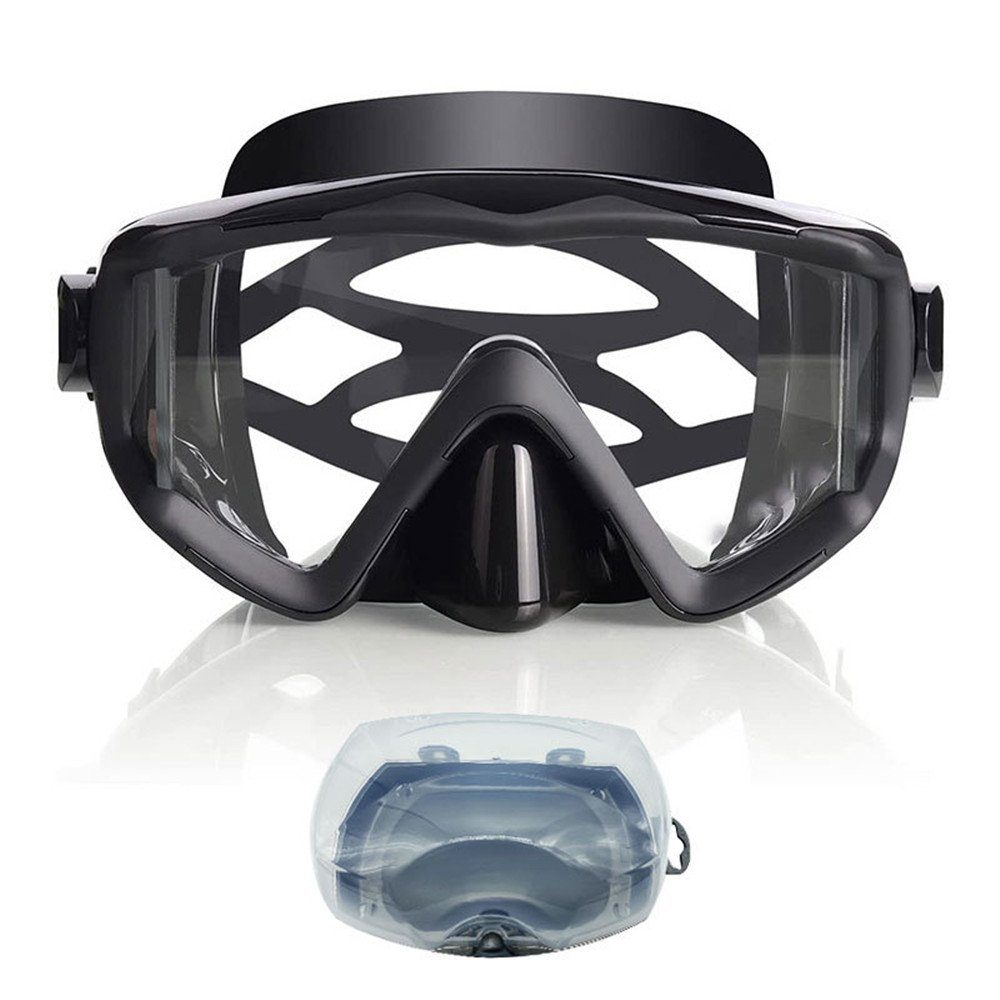 Schnorcheln, und Tauchmaske, XDeer mit Schnorcheln für Anti-Fog Sportbrille aus Set Gehärtetem Schwimmen Glas Tauchen Taucherbrille,Anti-Leck