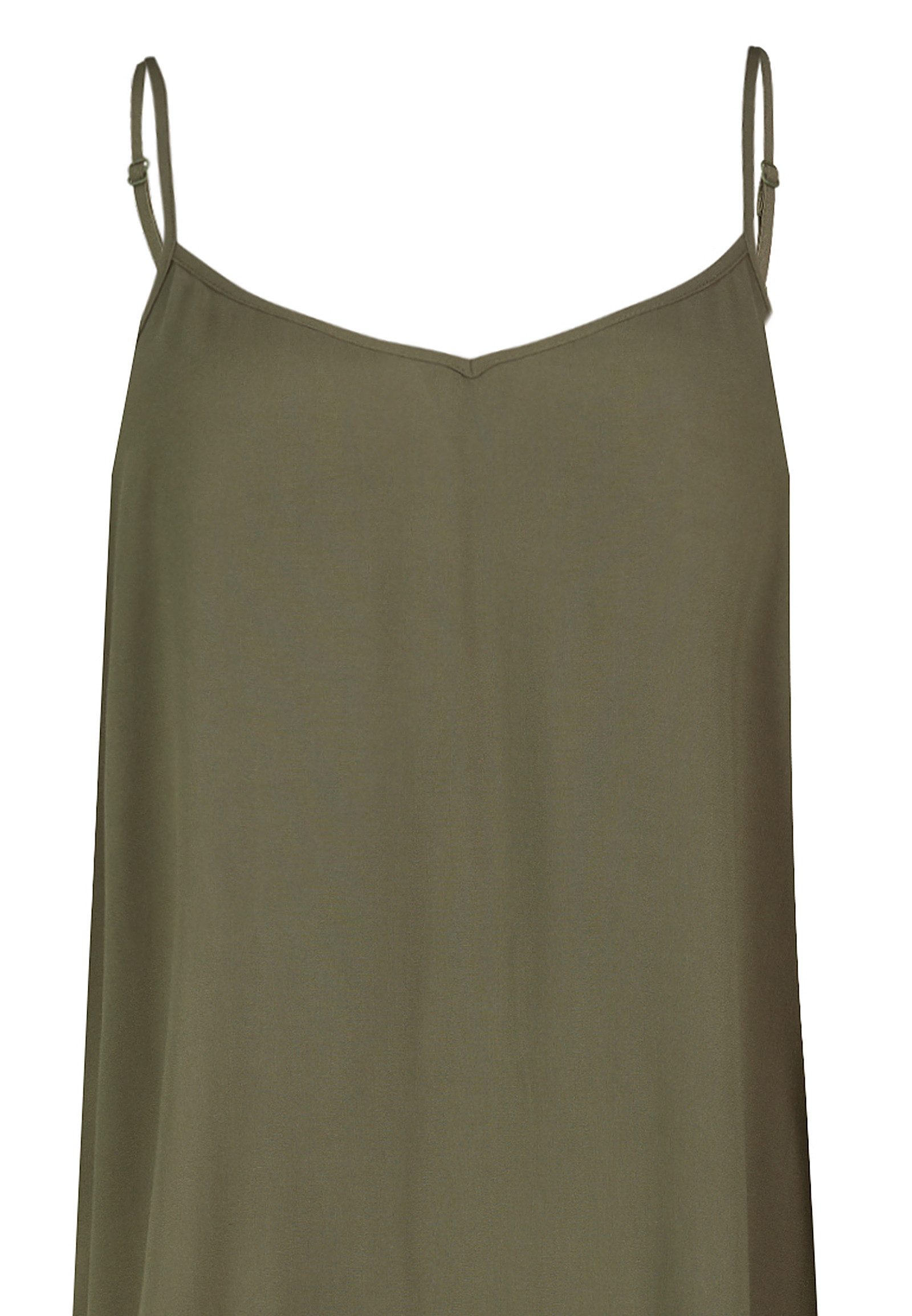 Eight2Nine Shirtkleid Elegantes Outfit mit verstellbaren Trägern für (lang) LENZING™ ECOVERO™ nachhaltig Regulär geschnitten Fit unifarben