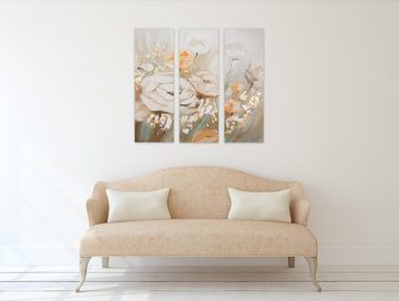 KUNSTLOFT Gemälde Warming Summer 90x90 cm, Leinwandbild 100% HANDGEMALT Wandbild Wohnzimmer