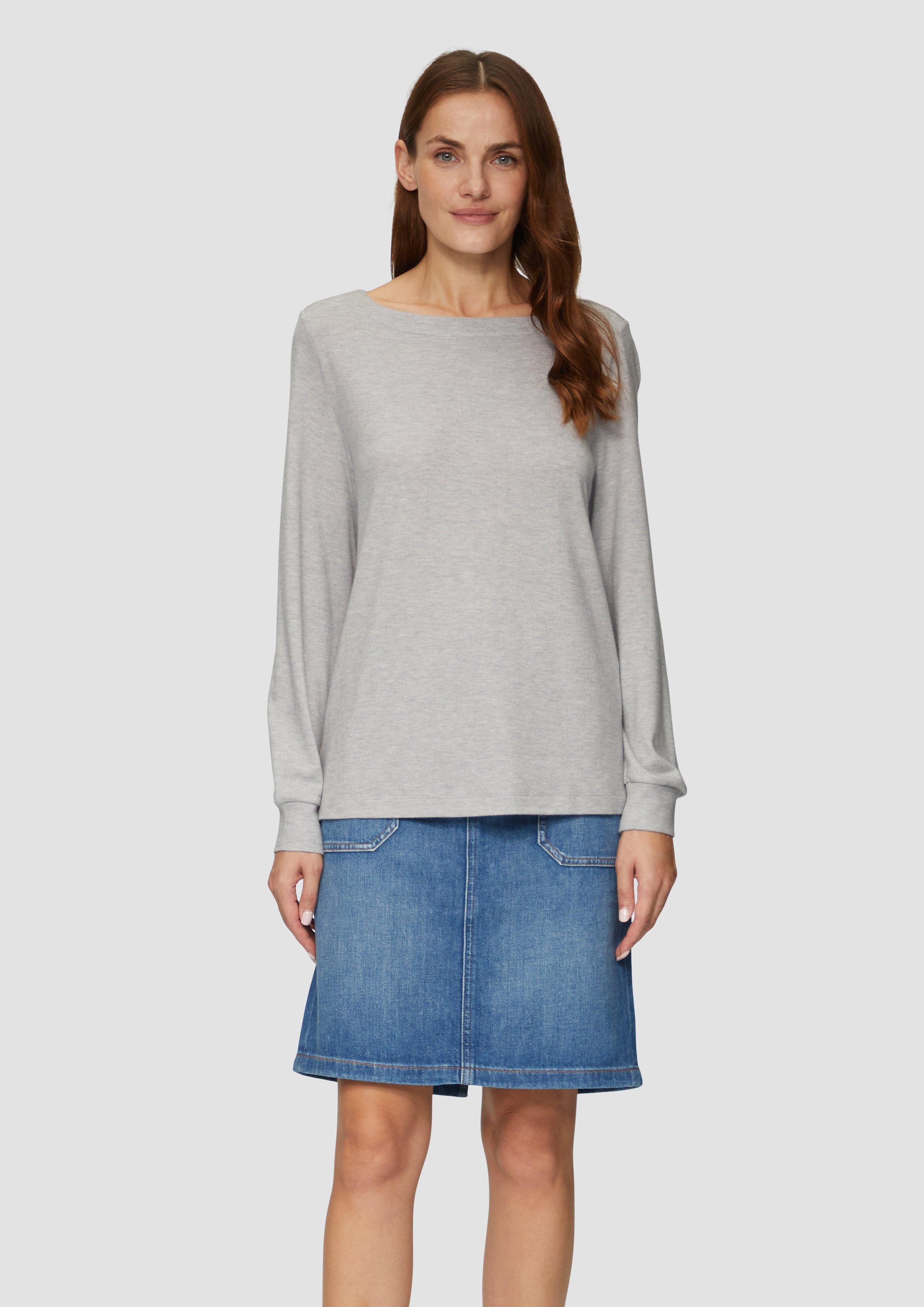 s.Oliver Langarmshirt Weiches Longsleeve aus Jerseystrick günstig online kaufen