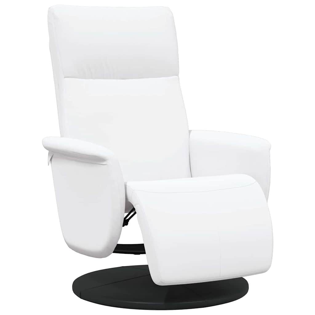 vidaXL Sessel Massage Relaxsessel Weiß Kunstleder (1-St)