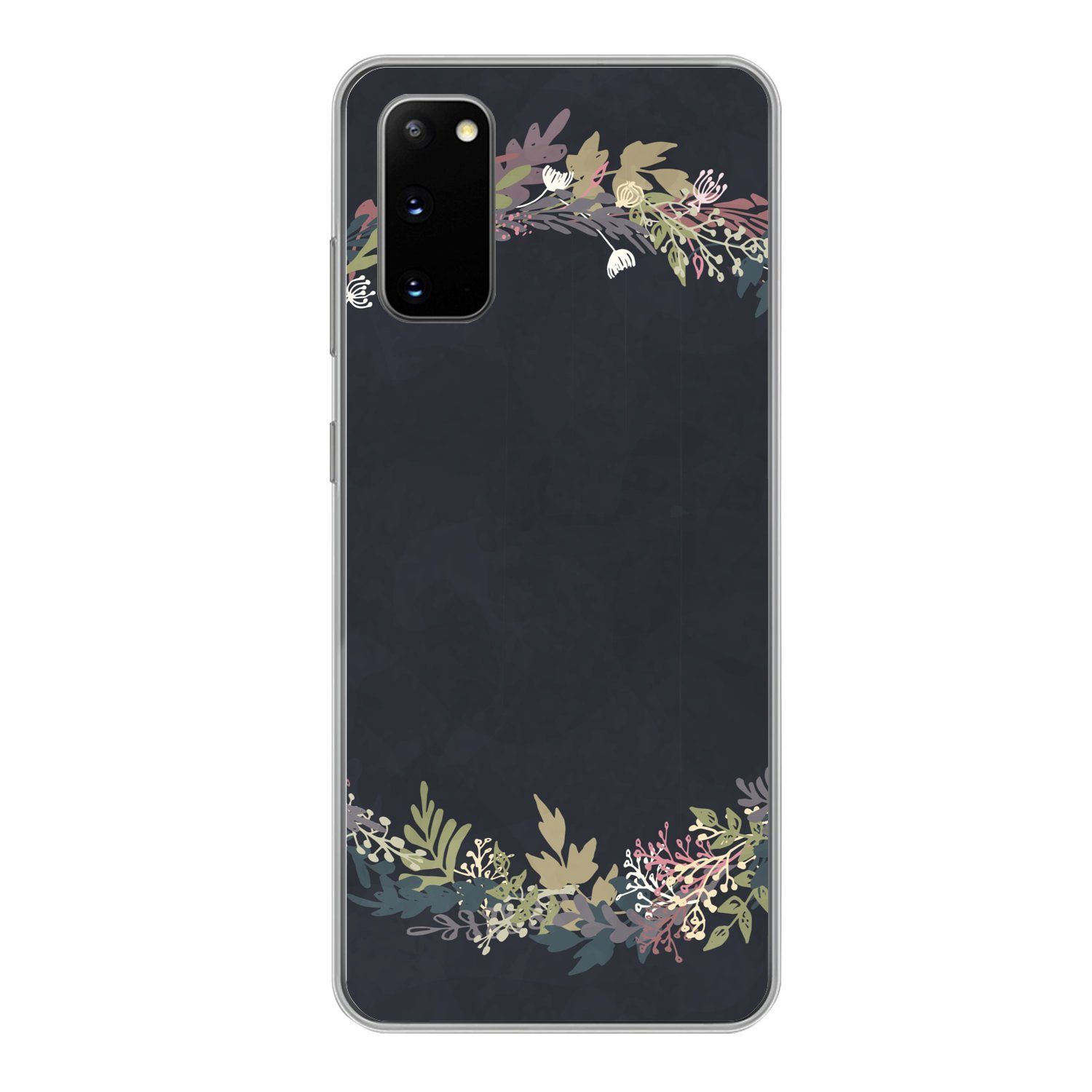 MuchoWow Handyhülle für Samsung Galaxy S20 Girlande - Pastell - Sommer, Phone Case, Silikon, Schutzhülle Dünn