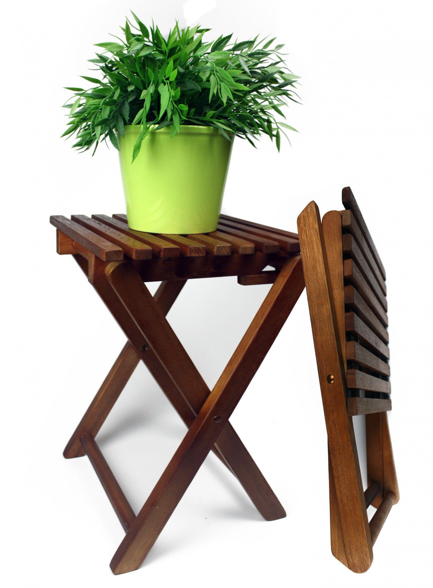 GartenHero Beistelltisch 2er Set Blumenhocker Klapphocker günstig online kaufen