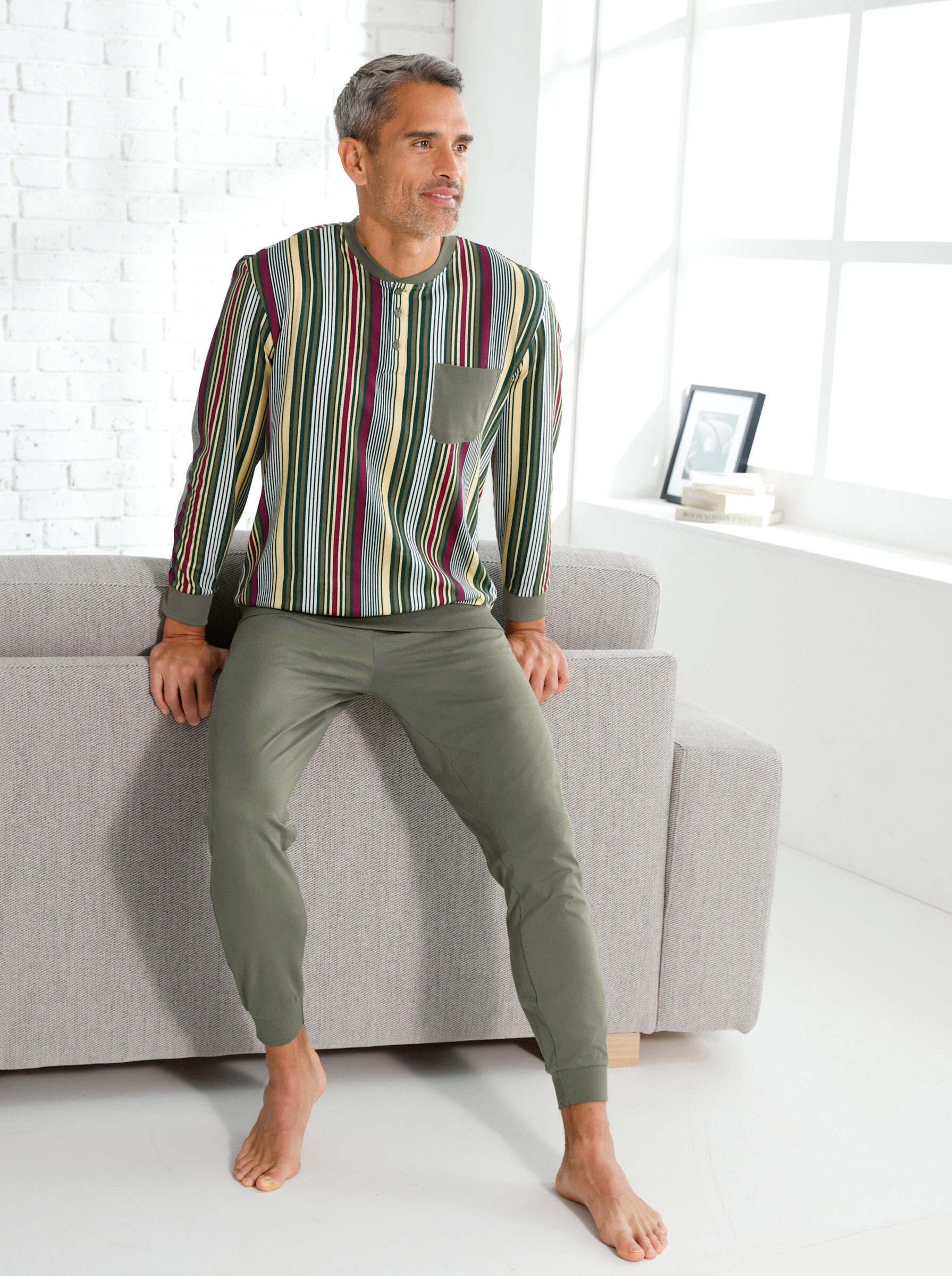 Sieh an! Schlafanzug Schlafanzug Langarm