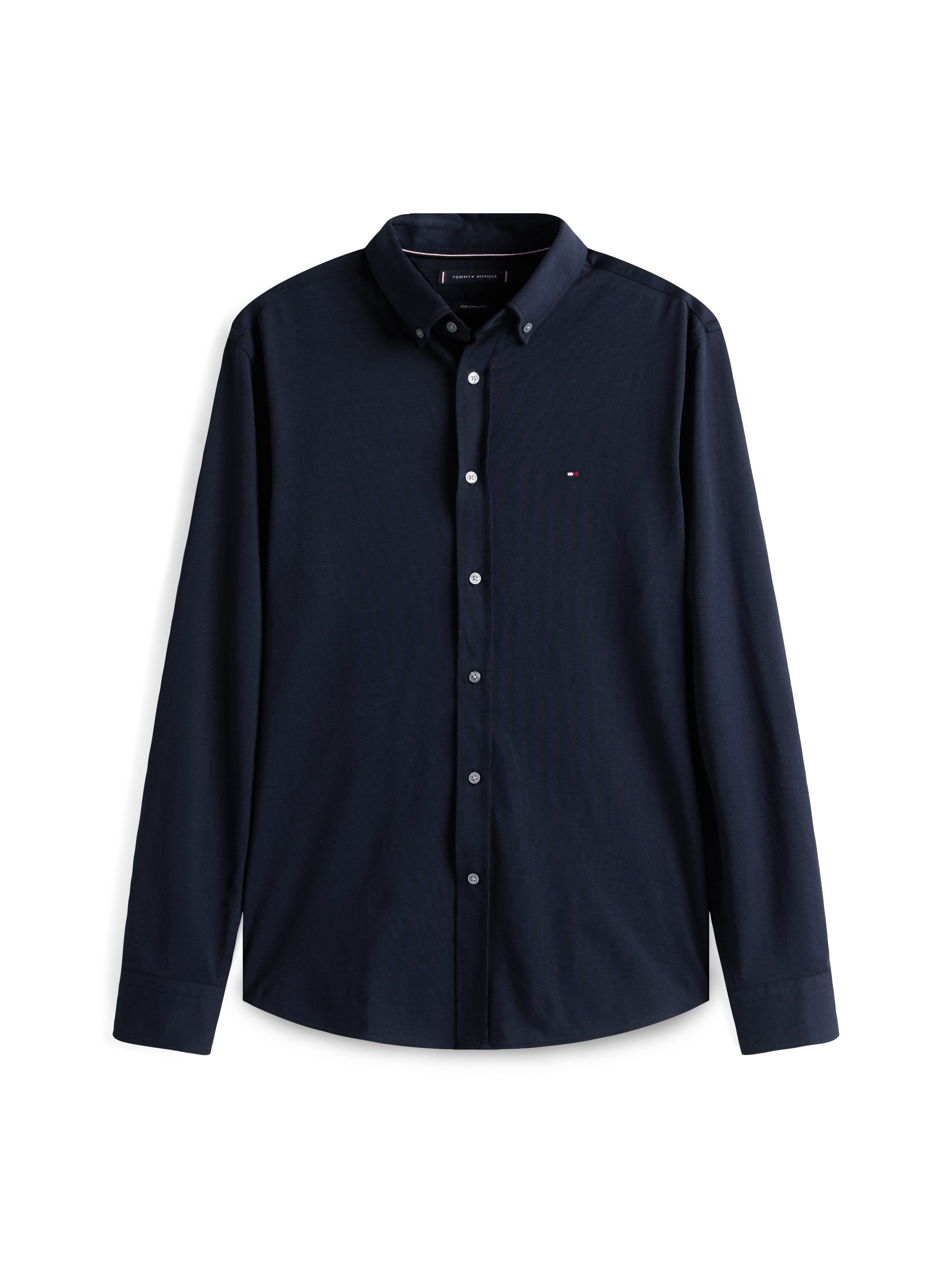 Tommy Hilfiger Businesshemd PERFORMANCE INTERLOCK Regular fit mit Button-Down-Kragen