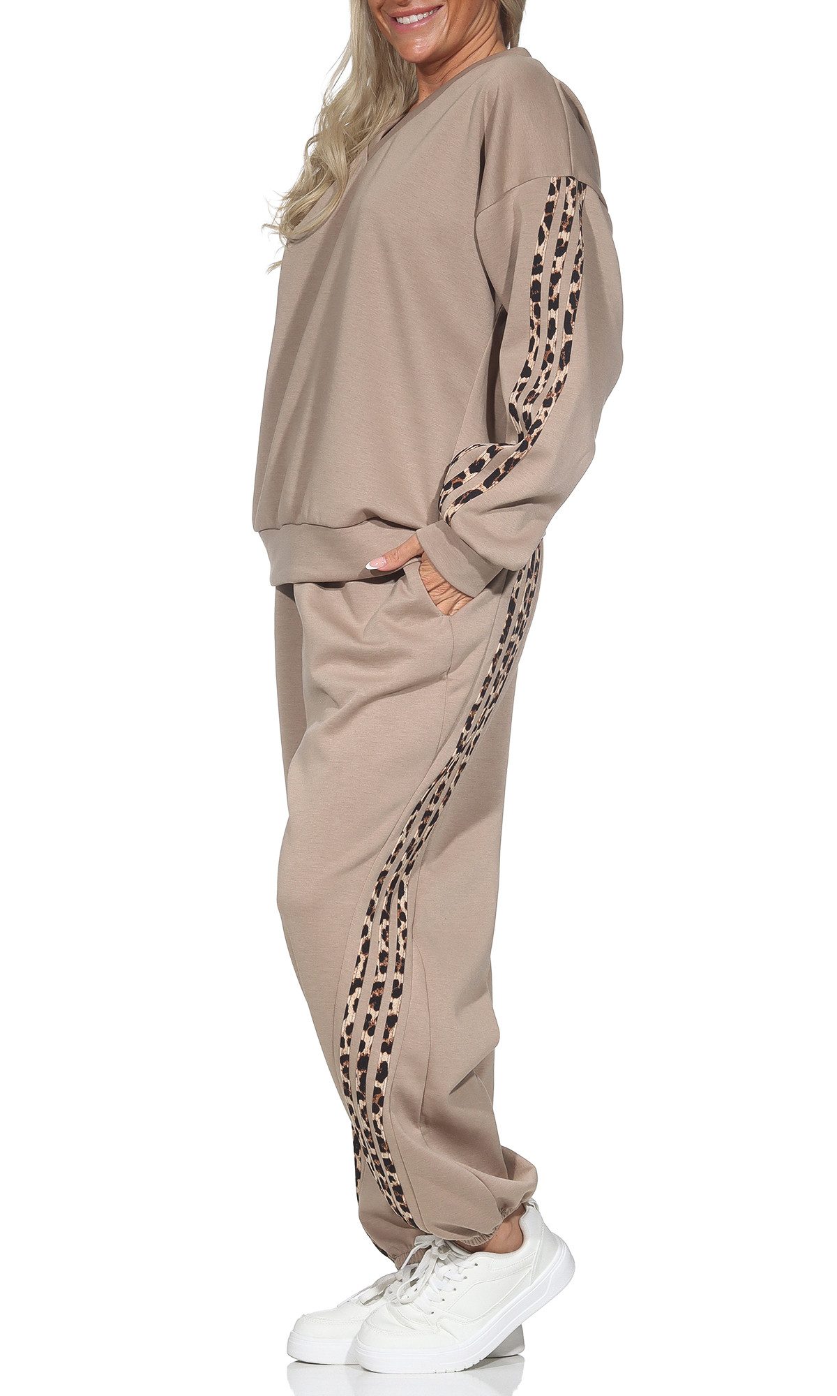 simaranda Jogginganzug Damen Jogginganzug 109 36-42 Schlamm