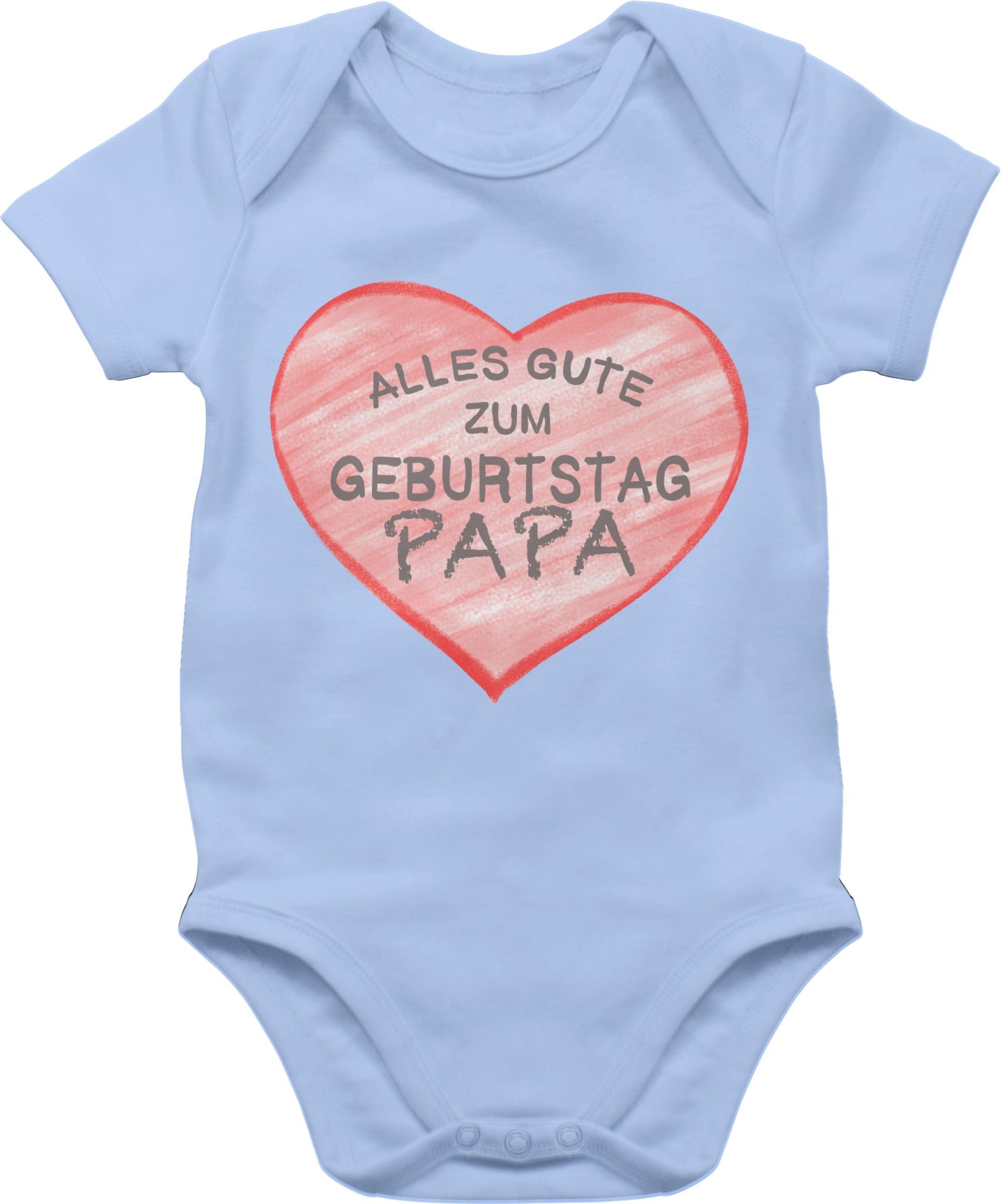 gute Babyblau Shirtbody Geburtstag 2 Papa Baby zum Alles Sprüche Shirtracer