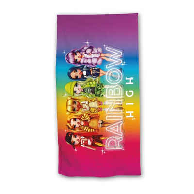 Rainbow High Strandtuch Rainbow High Girls - Mikrofaser Badetuch, Mikrofaser, XL 70x140 cm