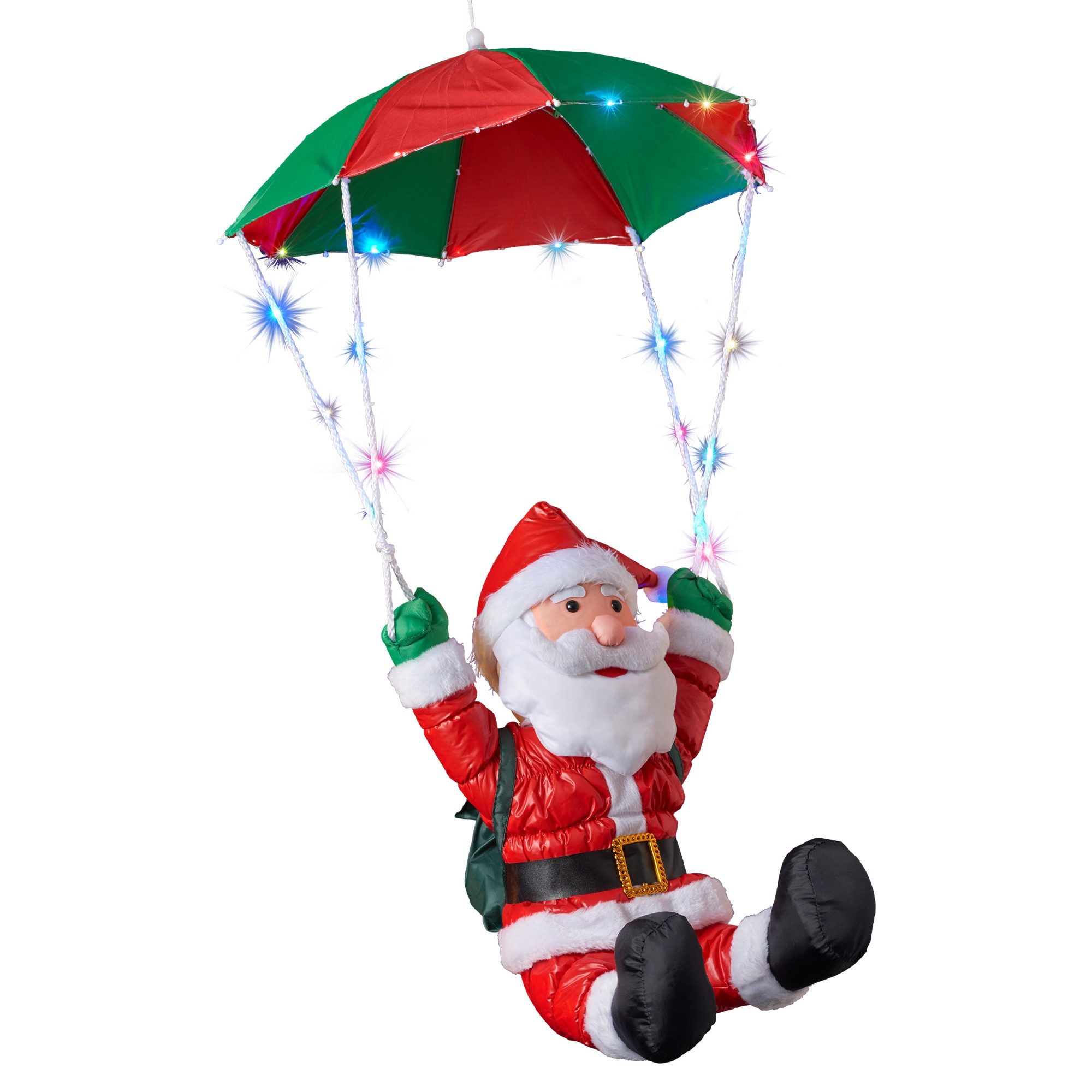 Raburg LED-Dekofigur Santa Claus, Weihnachtsdeko, Weihnachtsmann, Weihnachtsdeko mit bunten LEDs