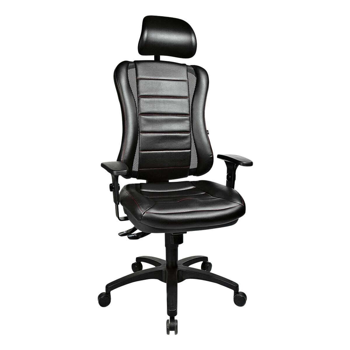 TOPSTAR Schreibtischstuhl Head Point RS, mit Kopfstütze und XXL-Muldensitz mit Knierolle, (ohne Armlehnen)