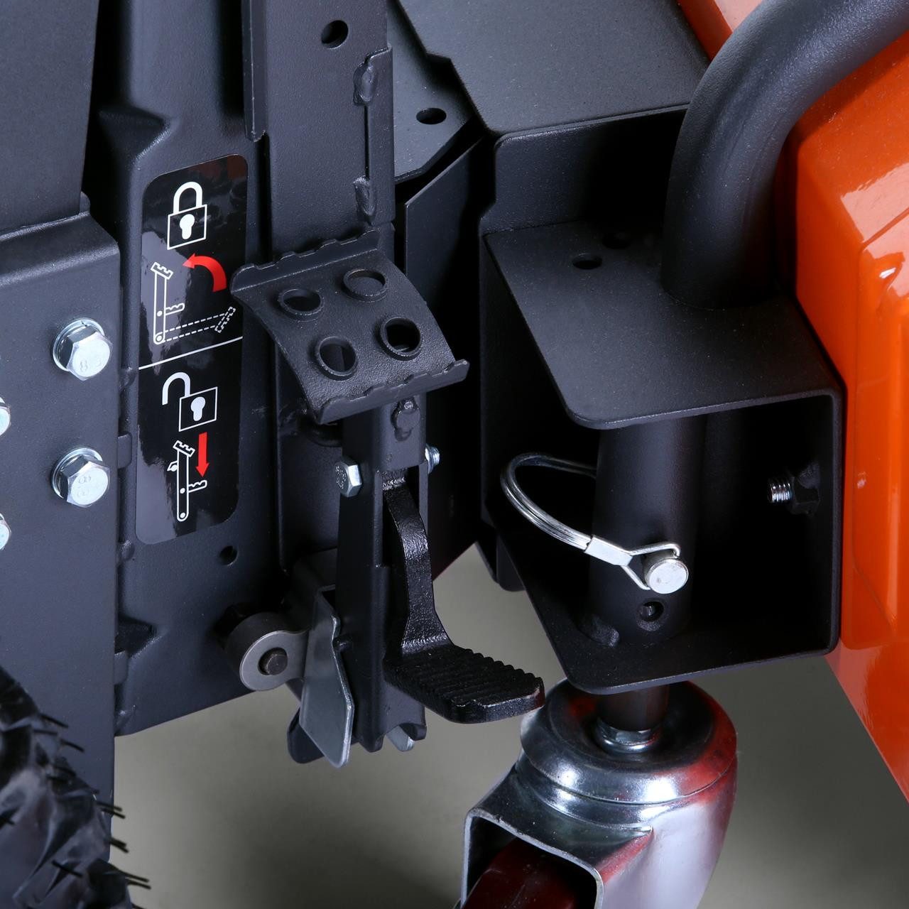 FUXTEC Handkehrmaschine FX-KM196, 60 cm Arbeitsbreite, 60cm Arbeitsbreite, Easy-Start, 5.5PS, 5 Vorwärts- u. 2 Rückwärtsgänge