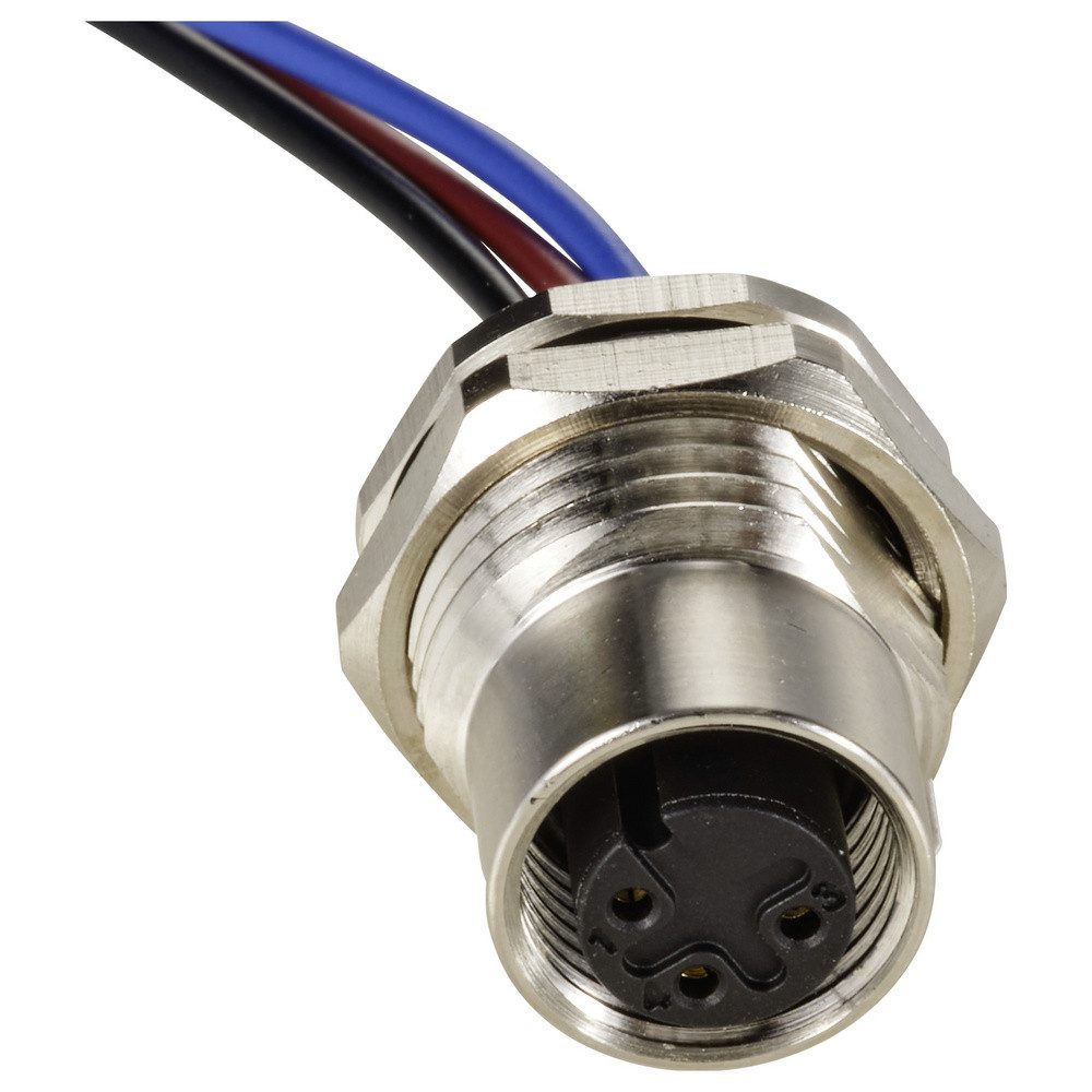 Thumbnail - TRU COMPONENTS Steckdose TRU COMPONENTS TC-12833056 Sensor/Aktor Einbaubuchse M12 Buchse, Einba, TC-12833056