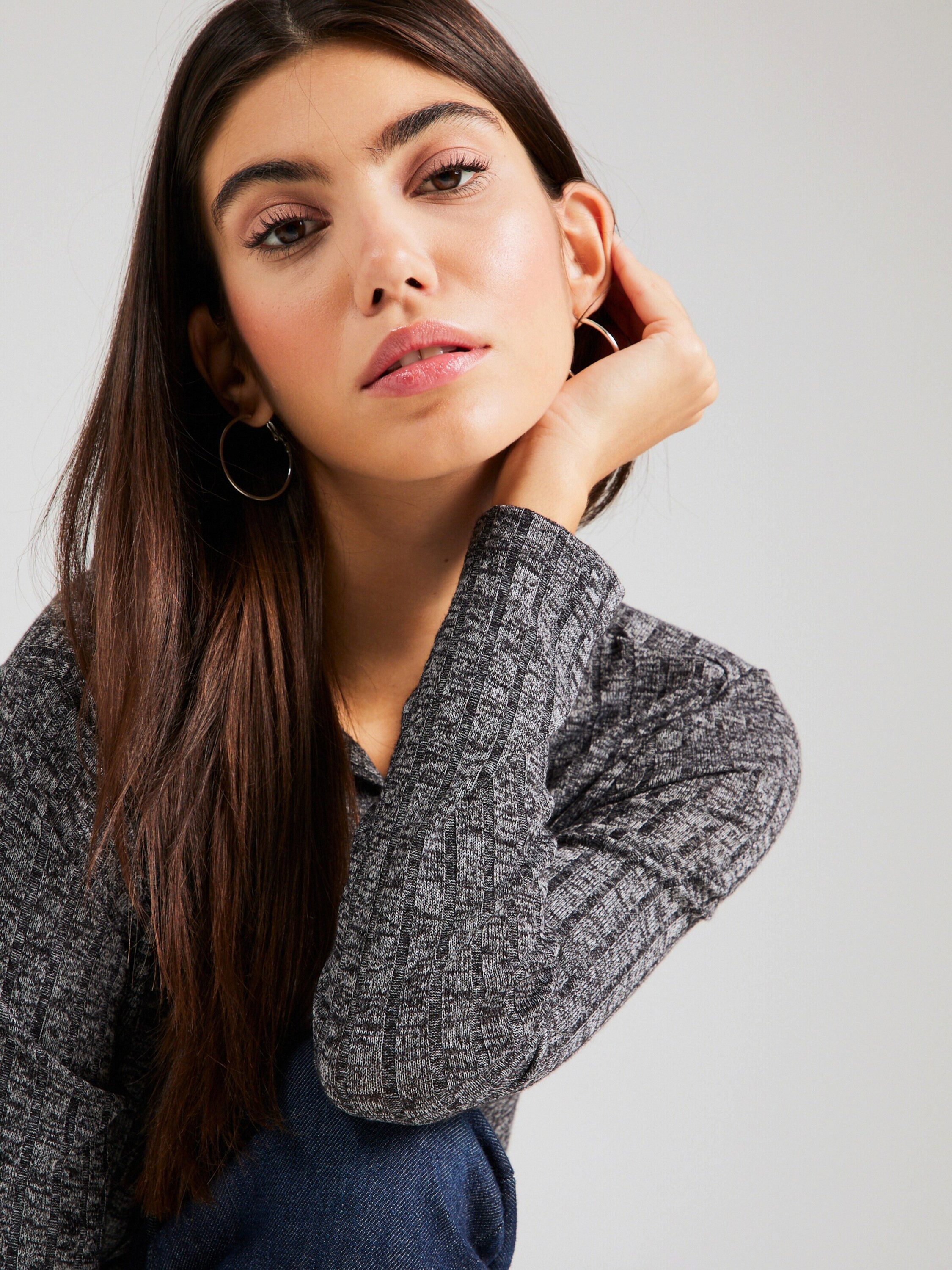 ONLY Kapuzenpullover (1-tlg) Plain/ohne Details