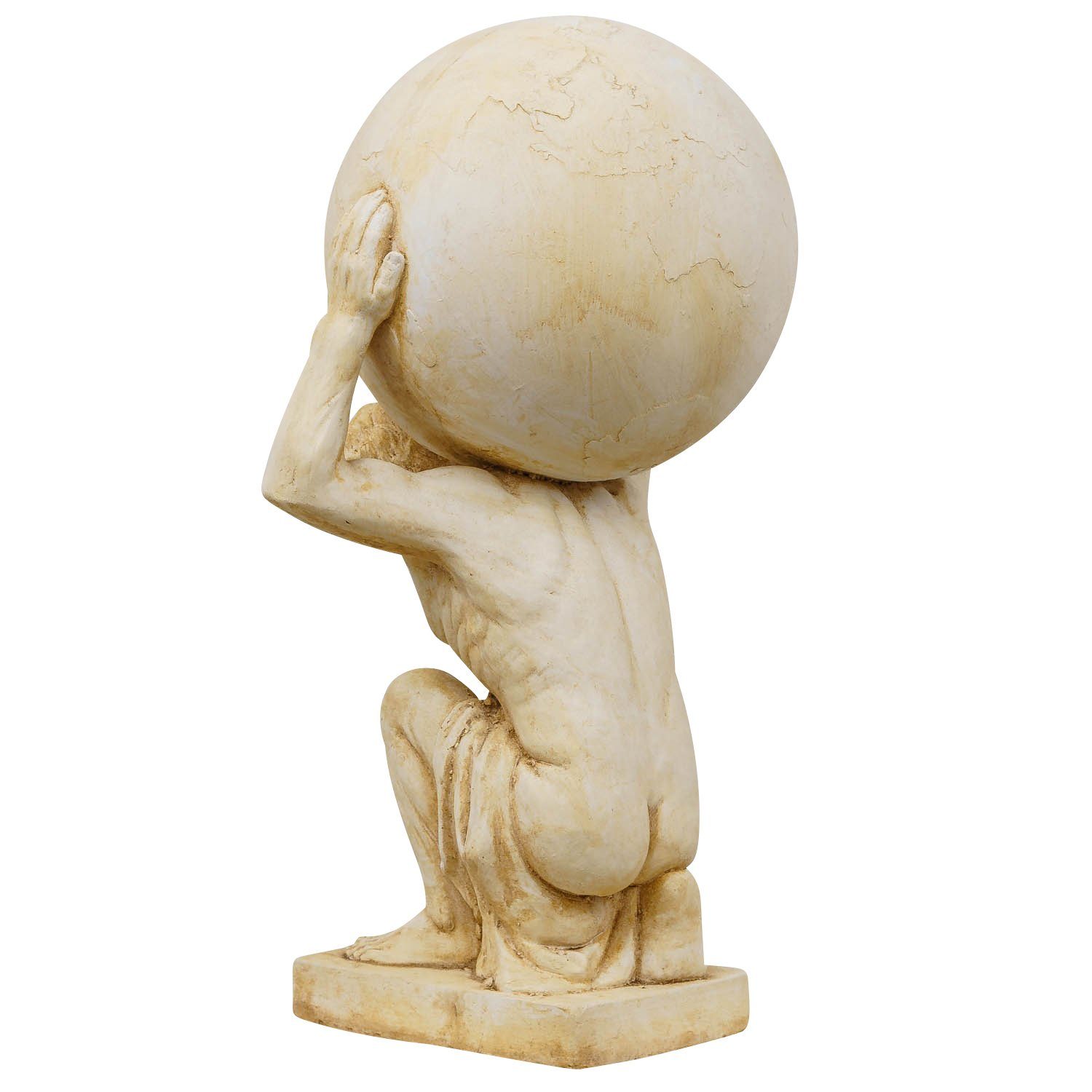 Antik-Stil XL Weltkugel Haus Skulptur Figur Aubaho Dekofigur Titan Atlas Garten Statue