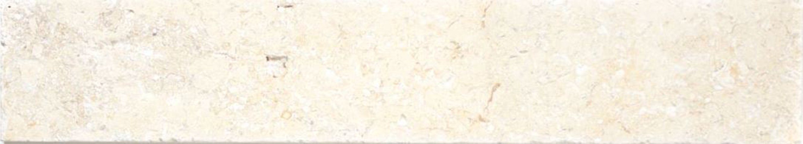 Mosani / Natursteinmosaik Sockel 10 matt Sockelfliese Kalk weißgelb Stück
