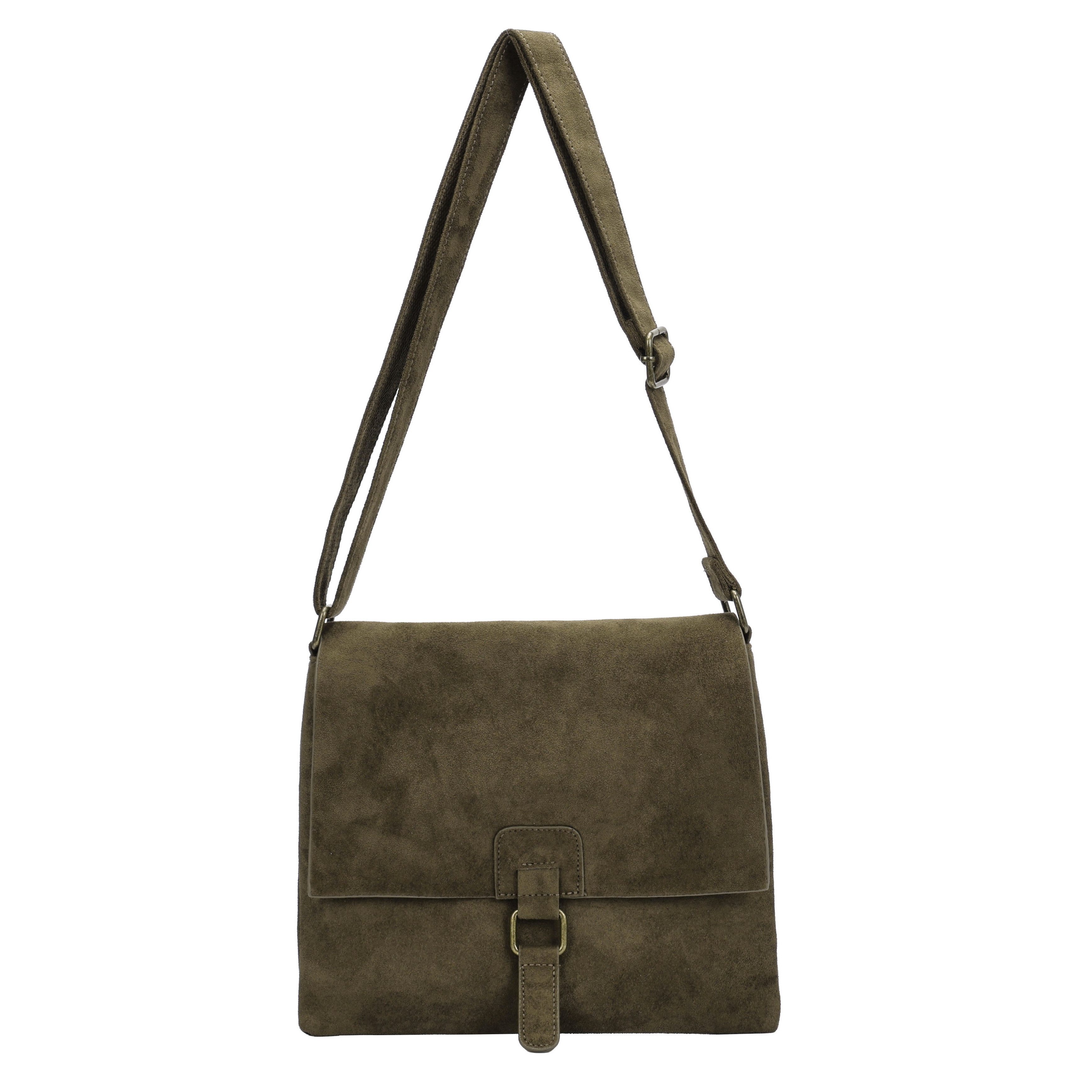 MIRROSI Umhängetasche Damen-Schultertasche Wildleder-Optik mit verstellbarem Riemen, Neue Kollektion Herbst/Winter 2026