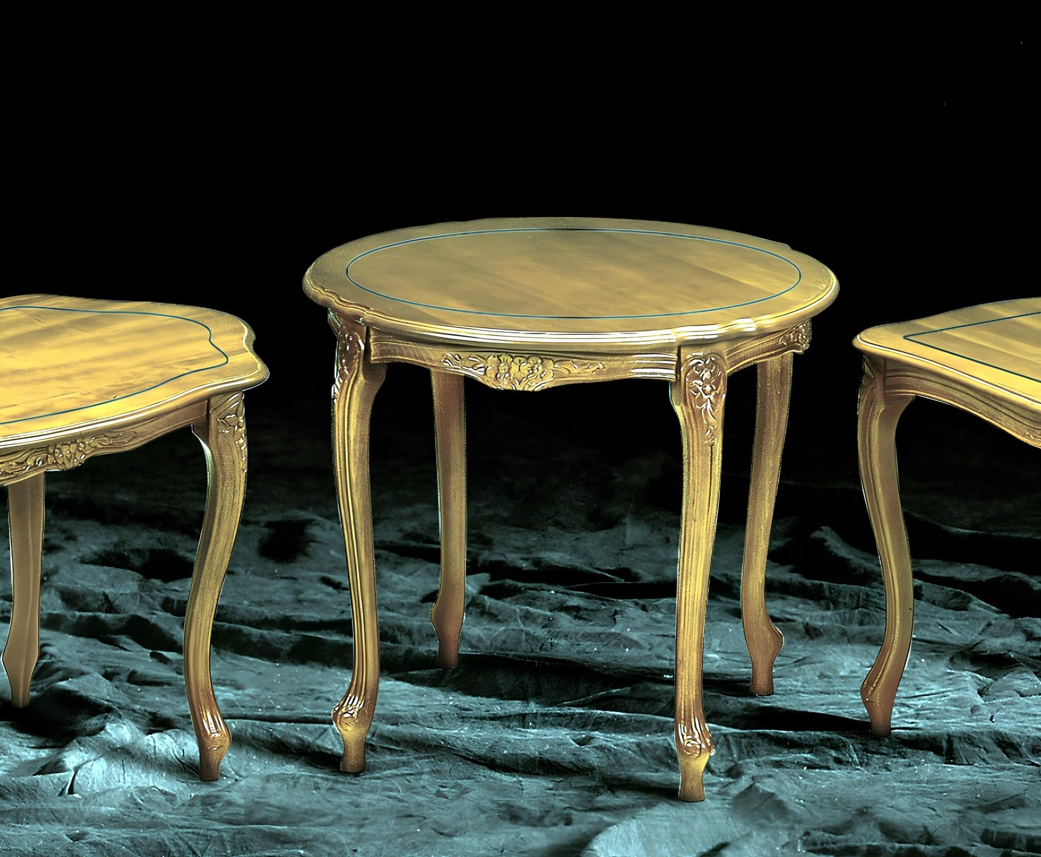 Xlmoebel Couchtisch Runder Beistelltisch aus Holz im modernen Design für das Wohnzimmer (Packung, Couchtisch), Hergestellt in Europa