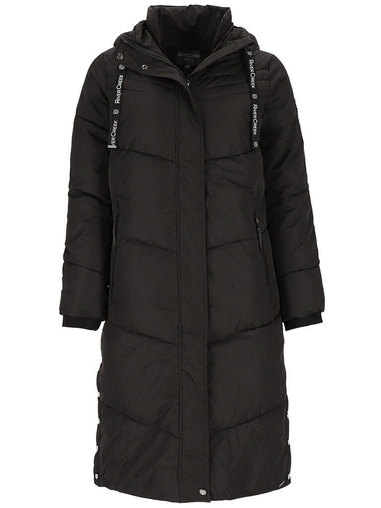 River Creek Steppmantel Damen Mantel gesteppt mit Kapuze - Steppjacke mit S günstig online kaufen