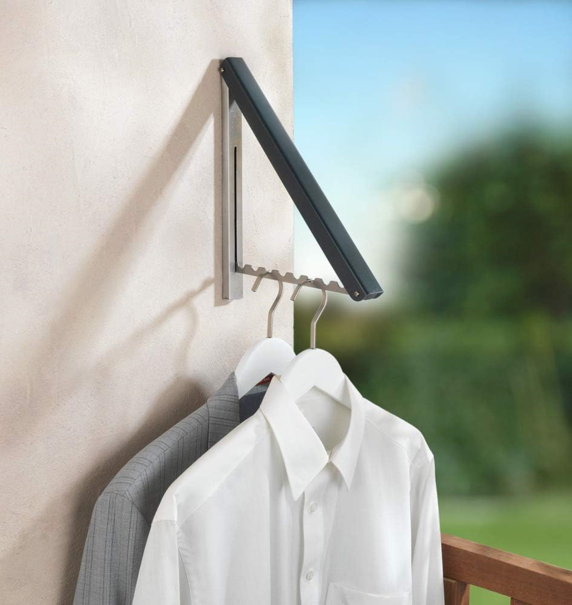 WENKO Kleiderstange Klapp-Garderobe Outdoor, wetterfest, platzsparend, günstig online kaufen