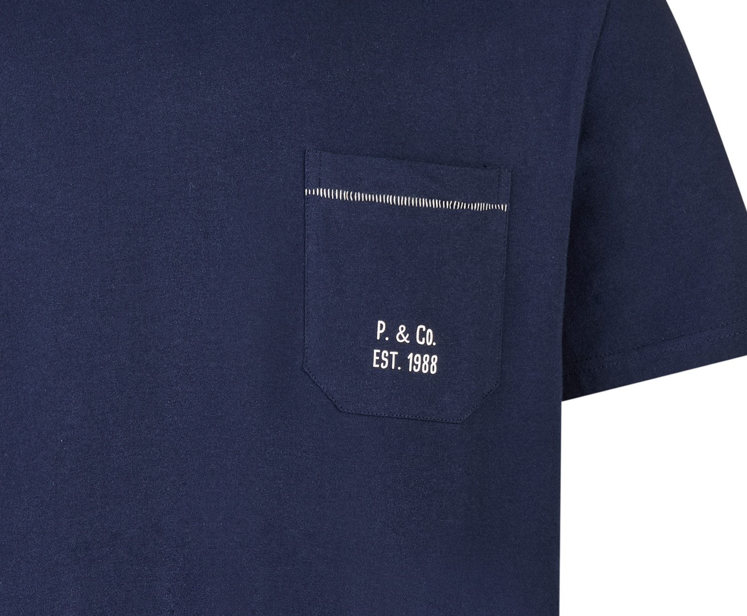 Phil & Co. Pyjamaoberteil Easy Sleep (Packung, 1-tlg., 1-teilig) Herren Schlafanzugshirt Kurzarm Baumwolle T-Shirt
