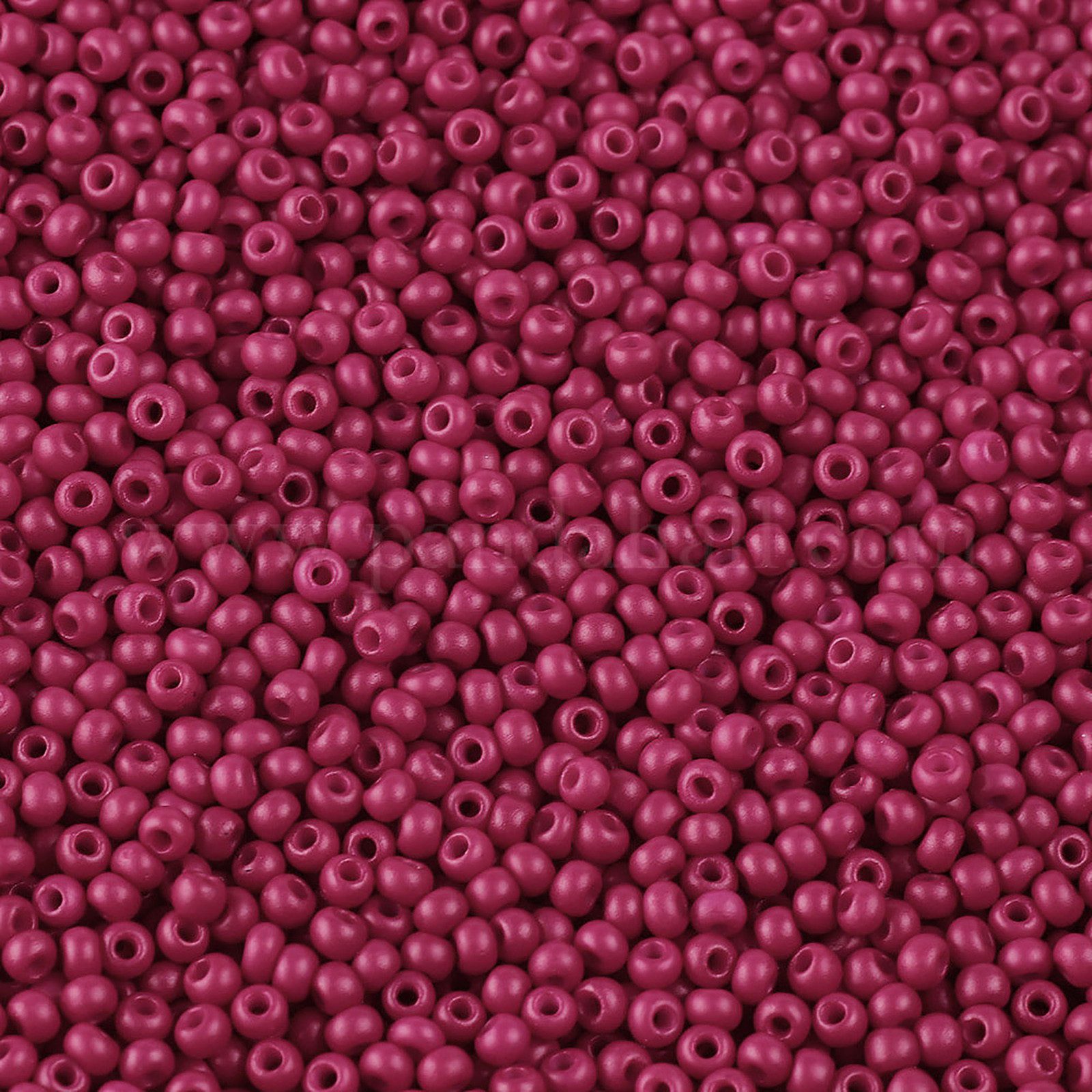 maDDma Bastelperlen 50g Rocailles Glasperlen ca. 2,3x1,5mm 1mm Bohrung Perlen Schmuck, orientrot