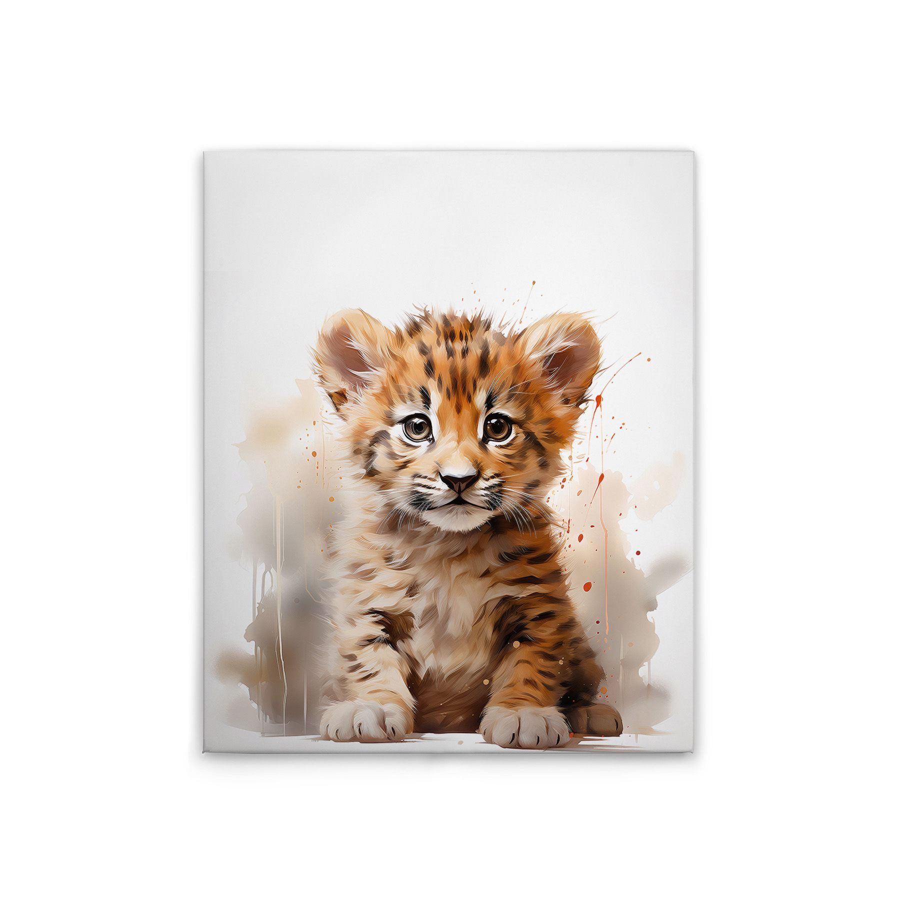 Tadessi Leinwandbild Baby Tiger - Kunstdruck - M1-No.51878, Tiere