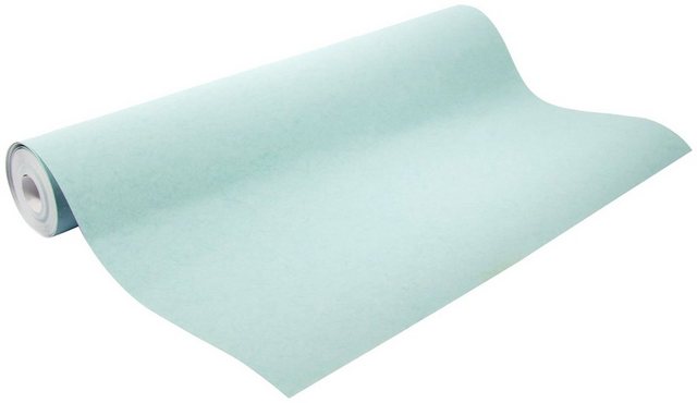 Superfresco Easy Vliestapete »Luxus Uni«, uni, (1 St), Blau - 10m x 52cm-Otto