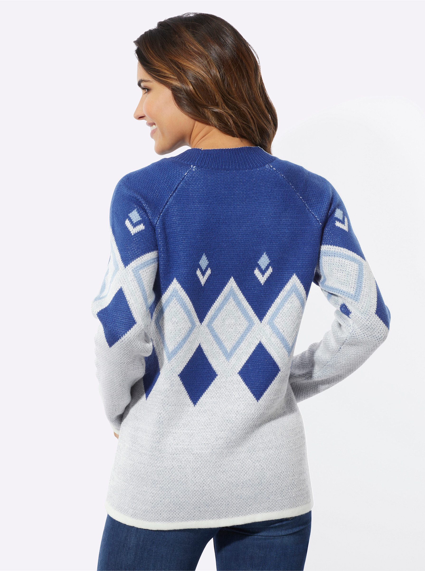 Sieh an! Strickpullover Stehkragenpullover . günstig online kaufen