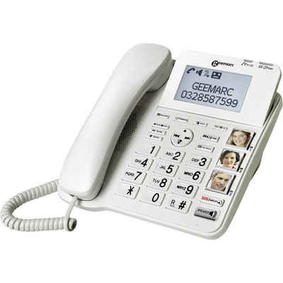 Geemarc Seniorentelefon Seniorentelefon (Anrufbeantworter, Freisprechen, Optische Anrufsignalisierung)