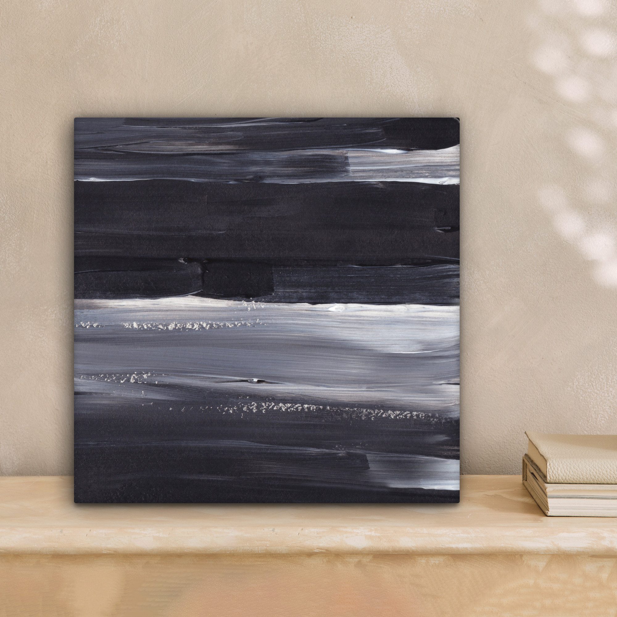 OneMillionCanvasses® Leinwandbild Farbe - Abstrakt - Schwarz, Fotodruck (1 günstig online kaufen