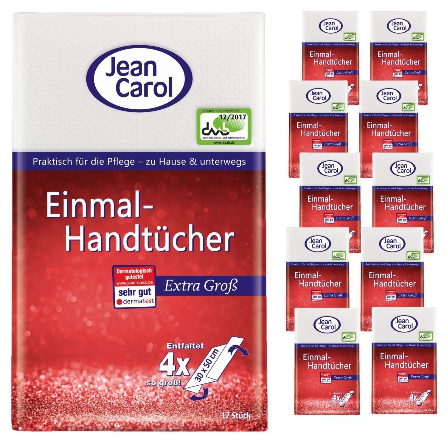 Gut & Günstig Handtücher Jean Carol Einmal-Handtücher 17er Pack 11 Stück Ge günstig online kaufen