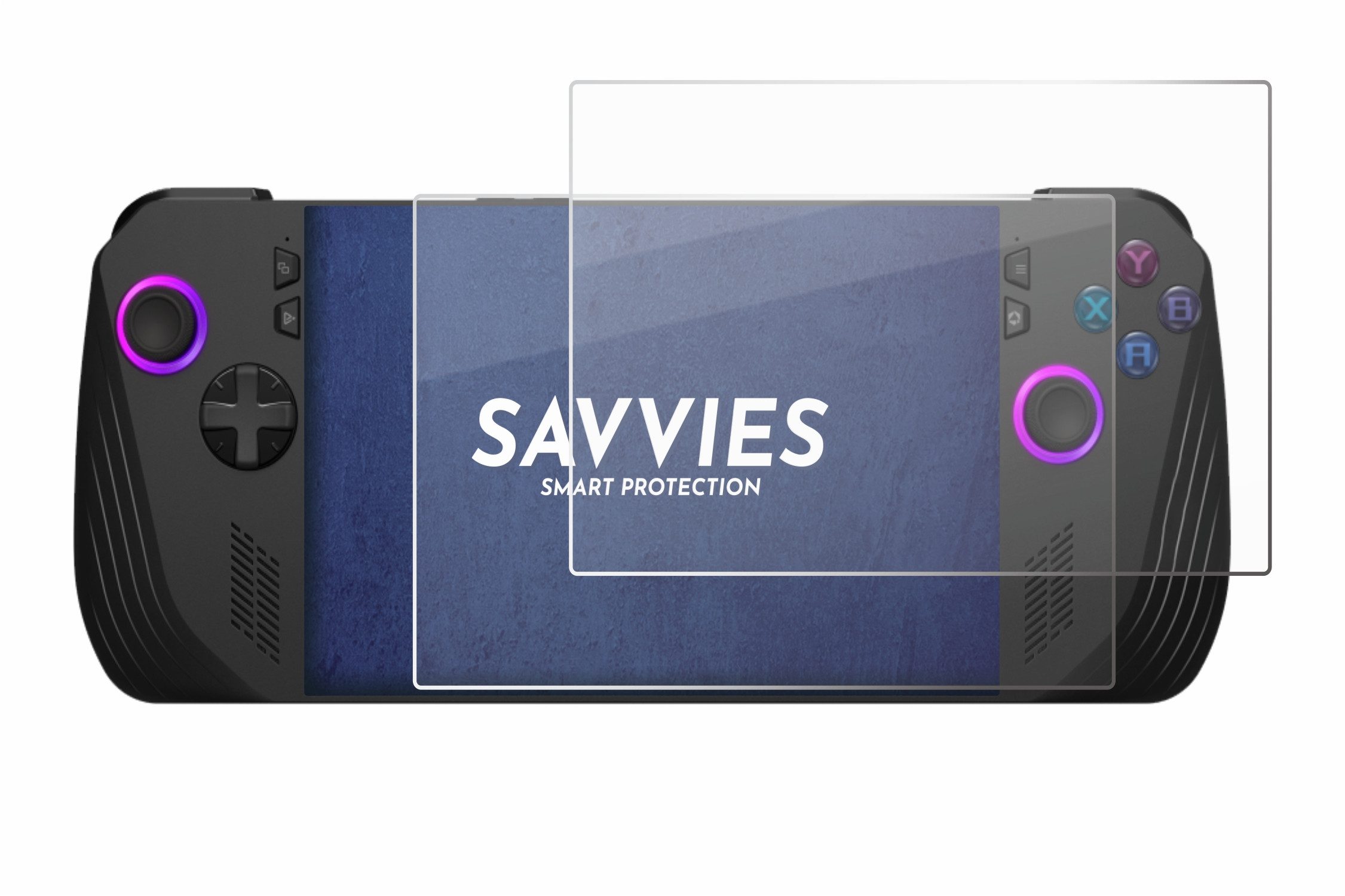 Savvies Displayschutzglas Schutzglas für ASUS ROG Ally X (2024), 2 Stück, Displayschutz 9H Glas Klar Transparent