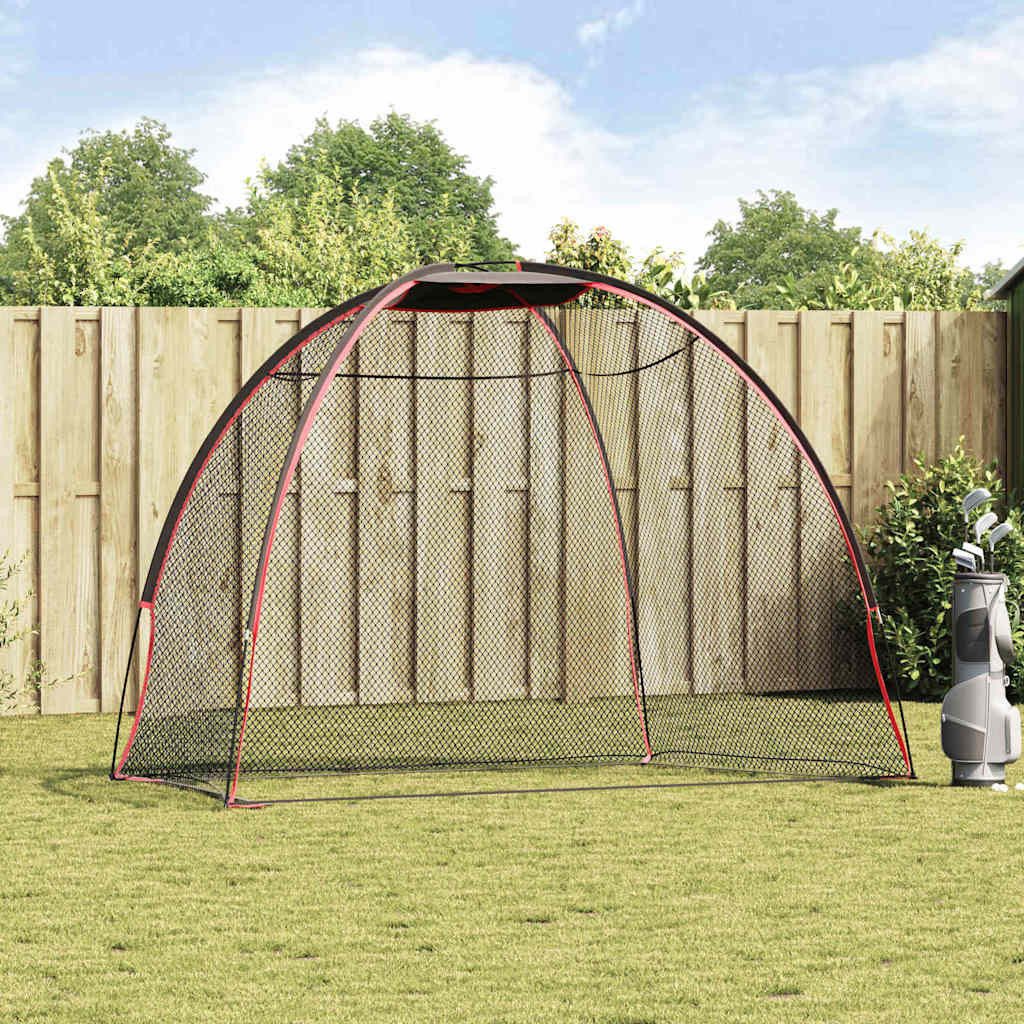 vidaXL Golf-Abschlagmatte Golf Trainingshilfe Schwarz 314 x 150 x 206 cm Polyester (1-St)