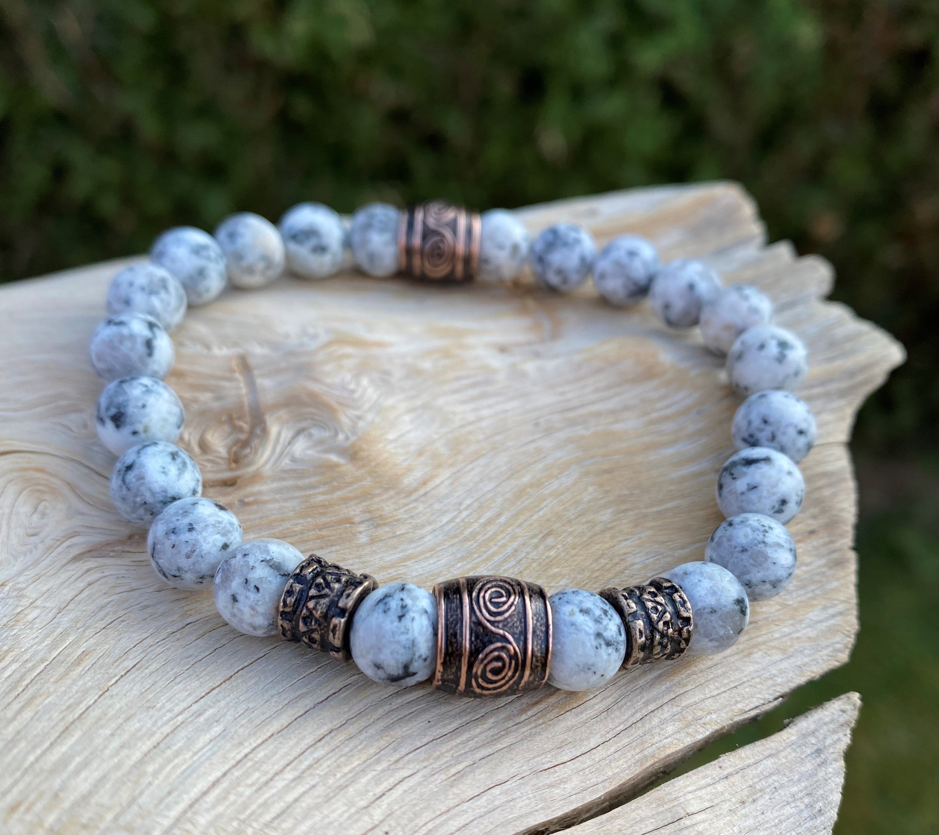 NAHLE Perlenarmband Naturstein Armband Howlith, elastisches günstig online kaufen