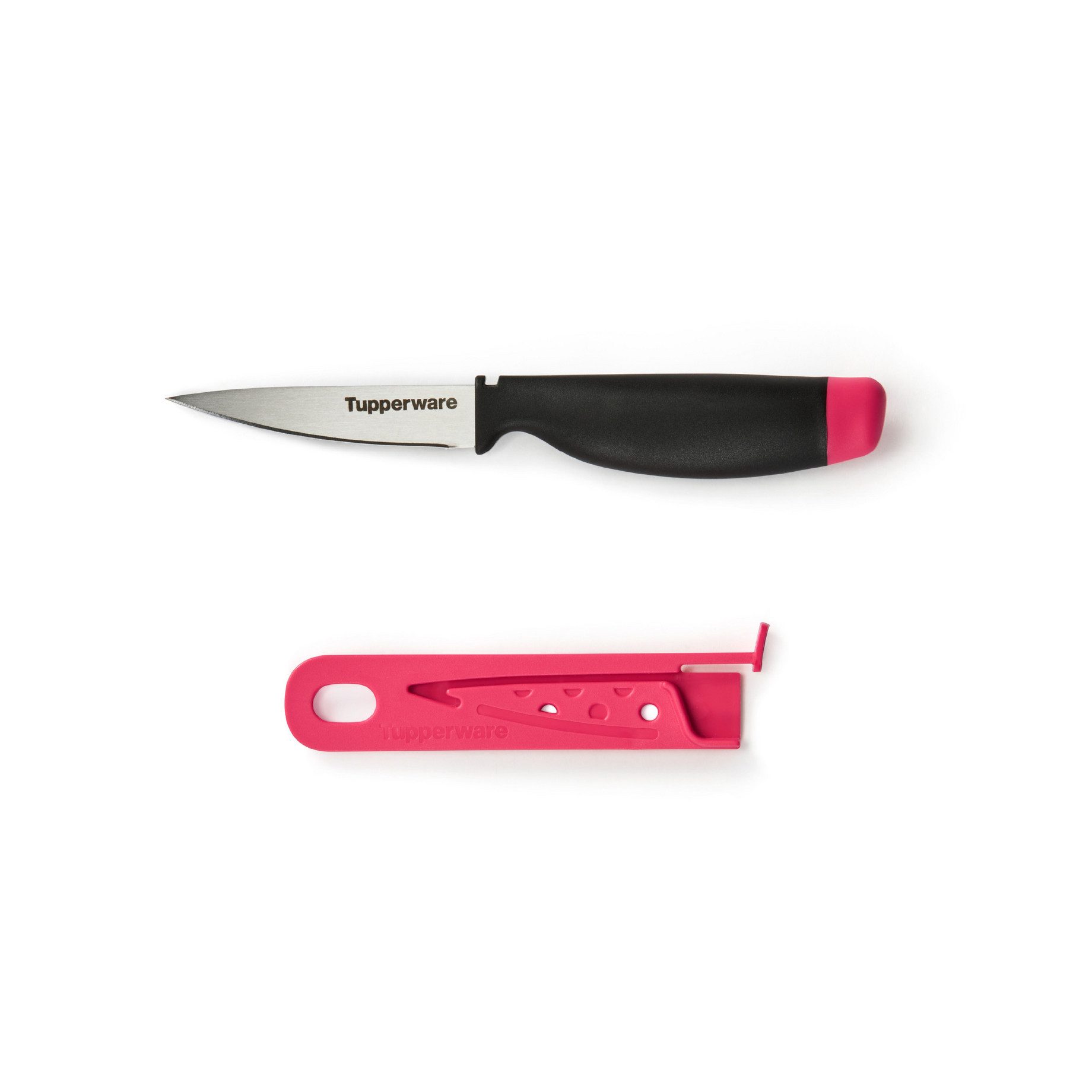 TUPPERWARE Gemüsemesser Tupperware Gemüsemesser A-Serie Messer pink Messerlänge 18,6 cm